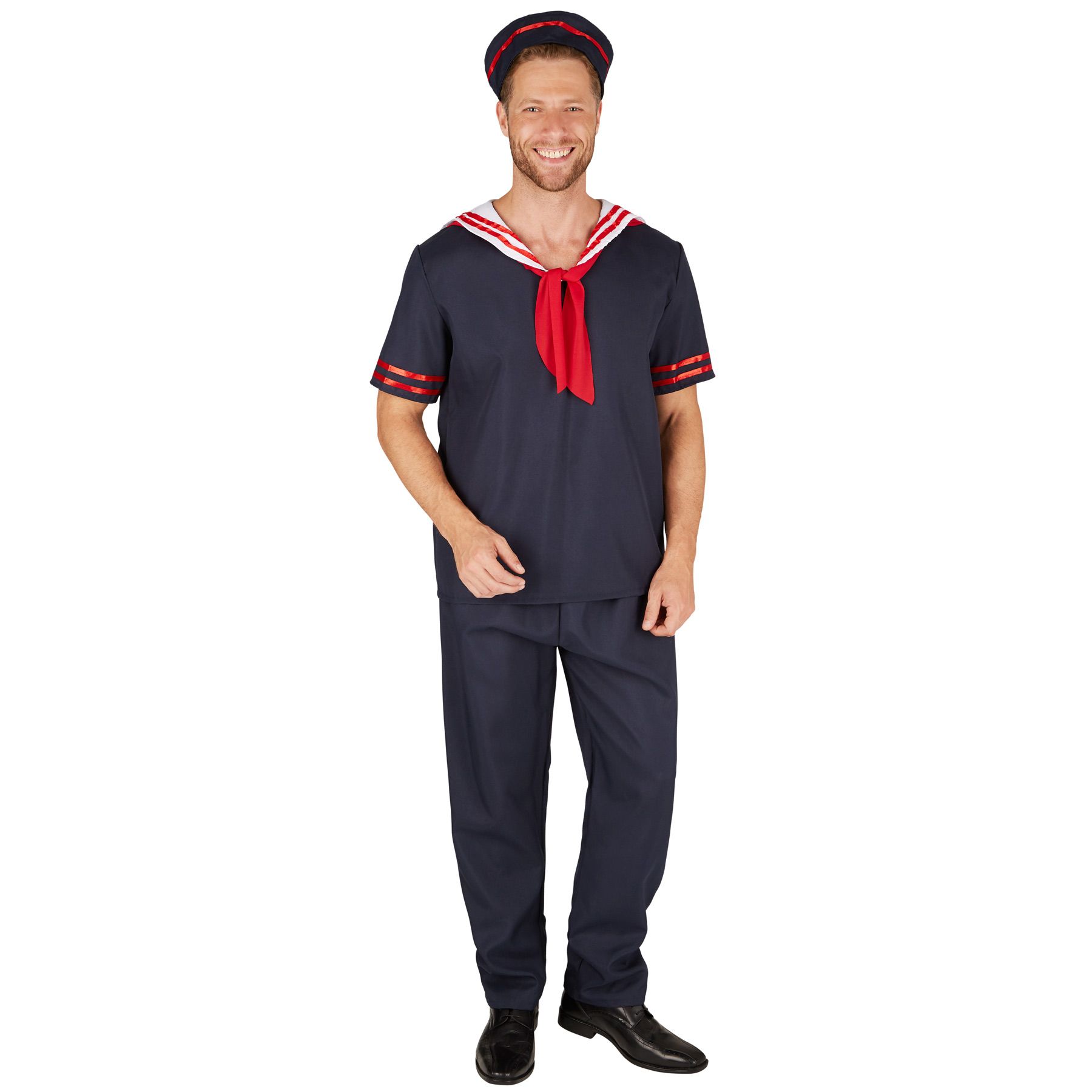 Herrenkostüm Matrose Seemann Offizier Kapitän Uniform Schiff Fasching Karneval