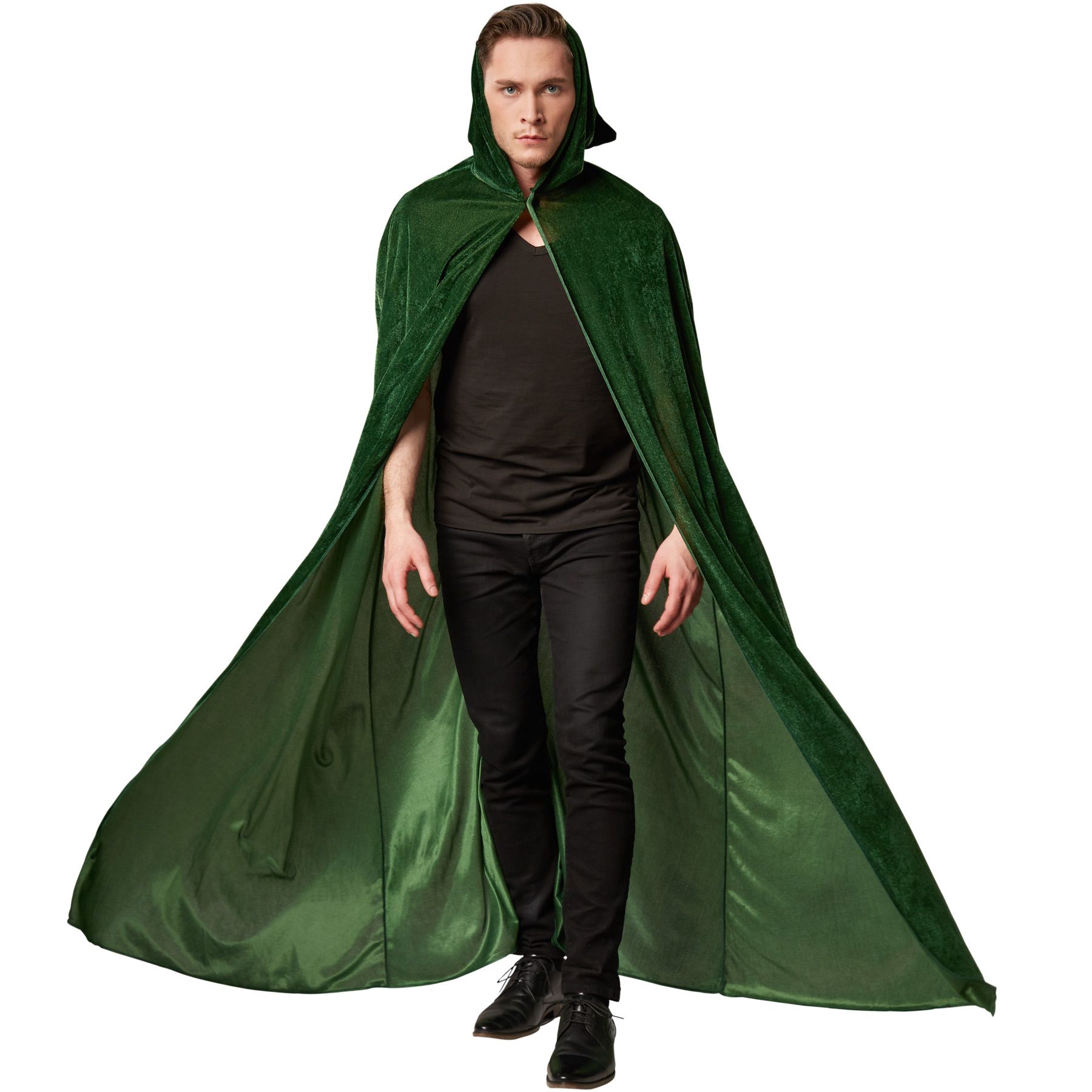 unisex mantello in velluto con cappuccio Crizcape per Halloween