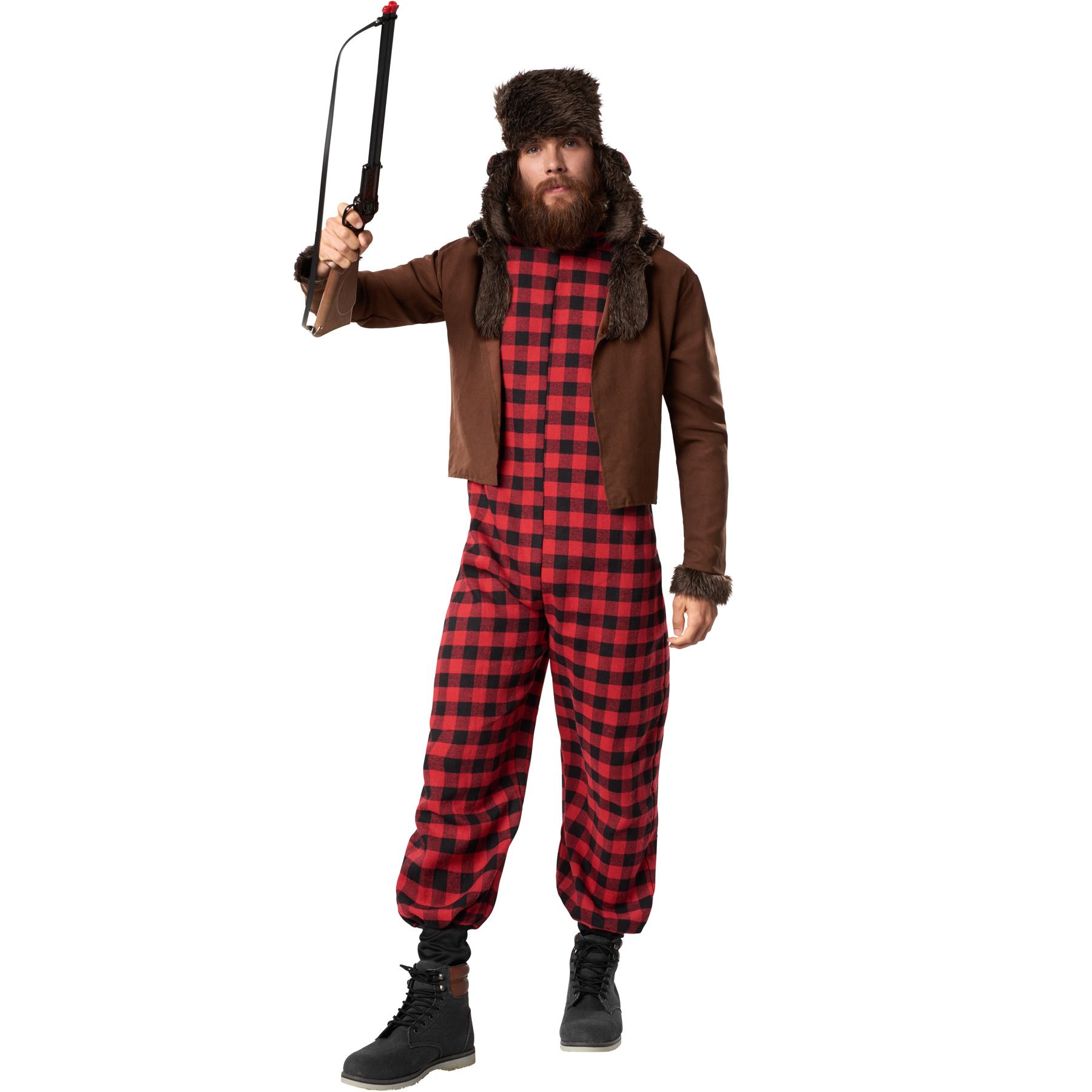 Costume Rustre chasseur bûcheron déguisement halloween cul carnaval
