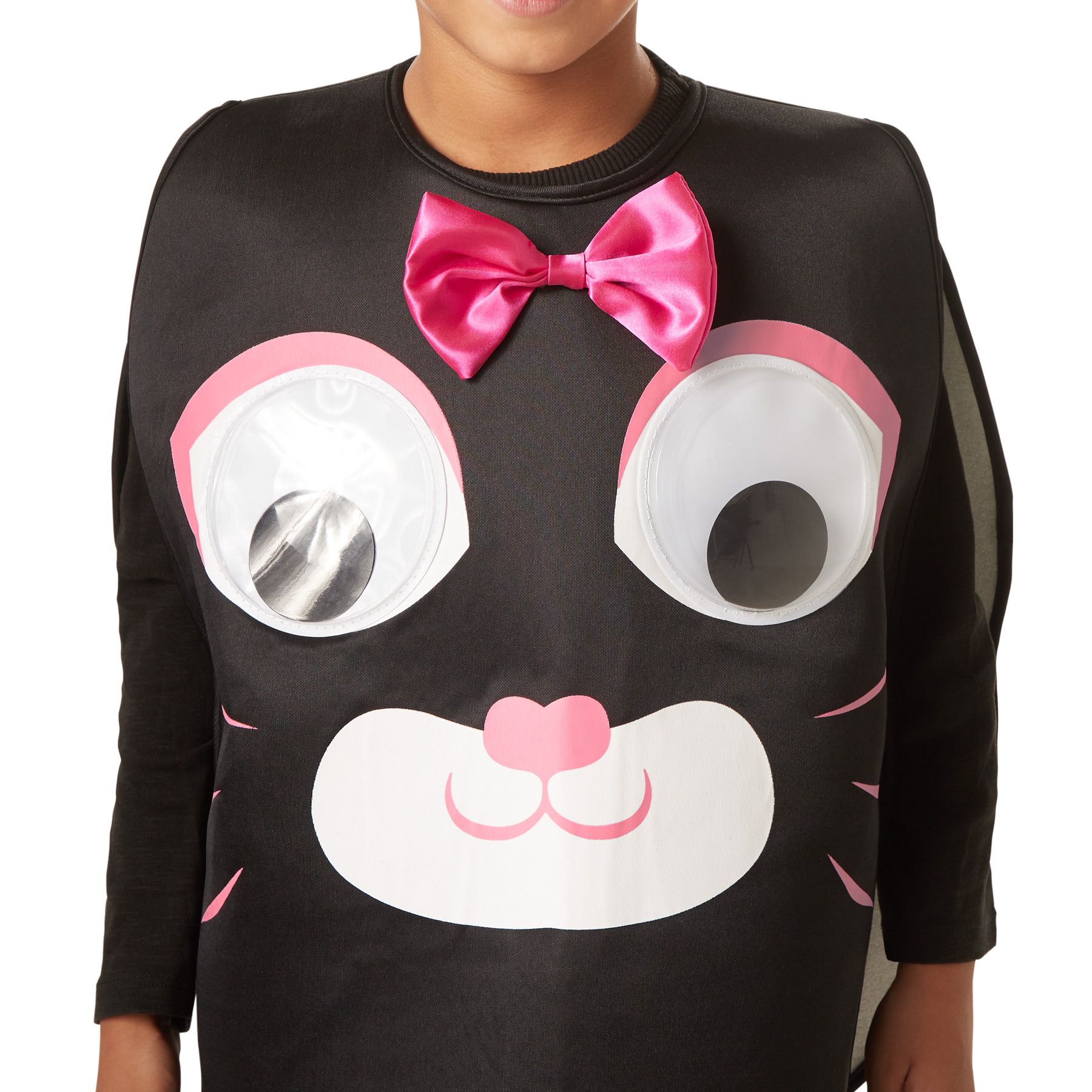 Katze Halloween Kostüm 2-teilig - Mit Augenmaske Für Karneval & Partys