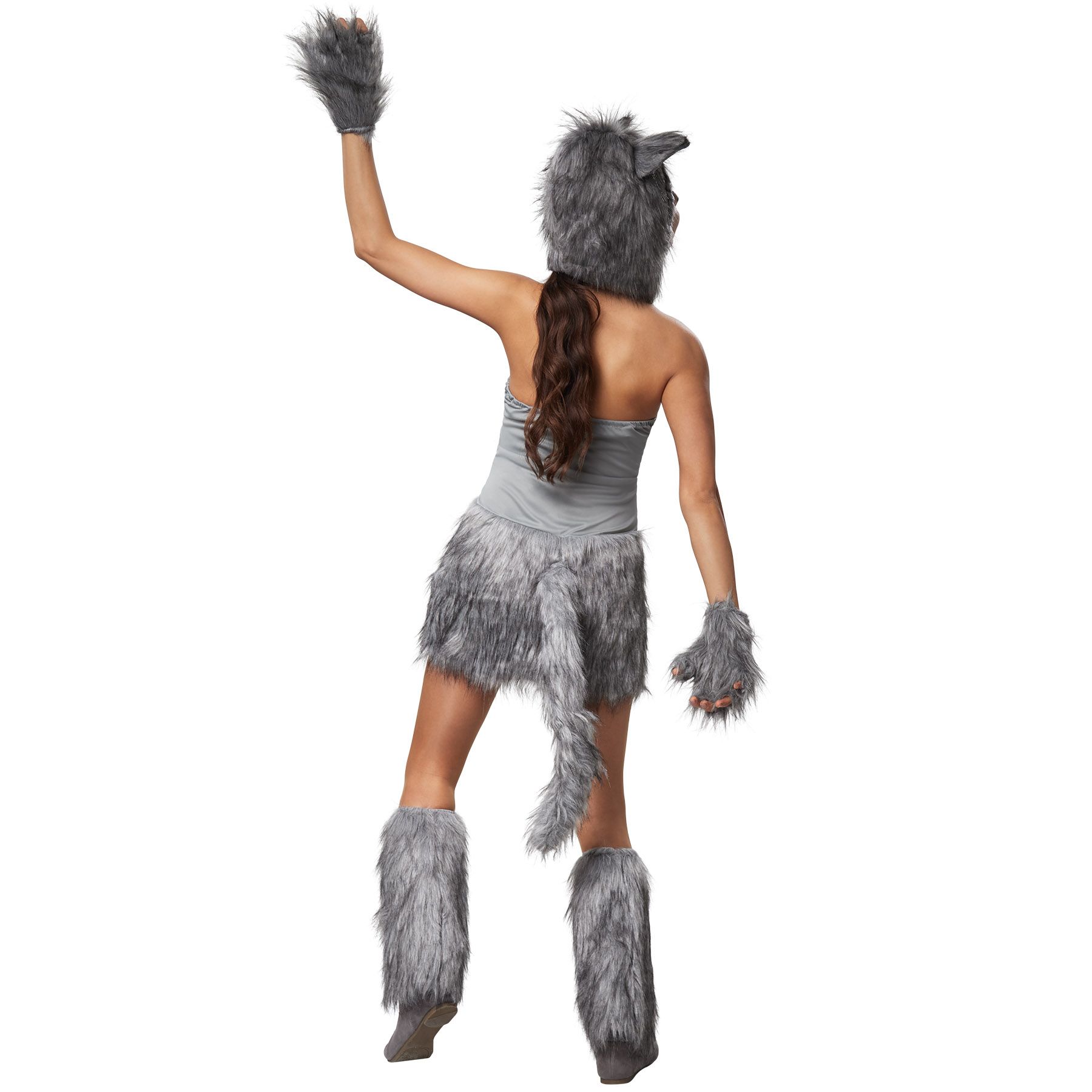 Disfraz de mujer 7 piezas sexy animal lobo vestido carnaval carnaval capucha cosplay carnaval carnaval