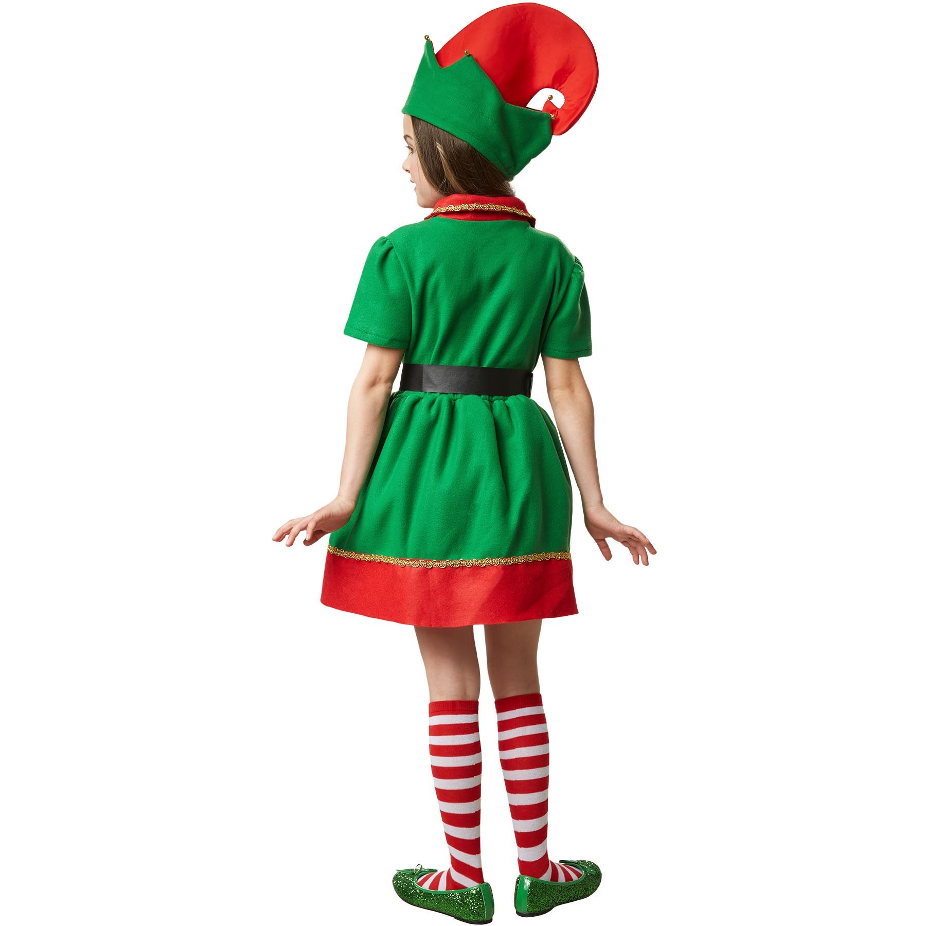 Kinder Mädchen Kostüm Weihnachtselfe Wichtel Kobold Fasching Verkleidung - Bild 18 von 44
