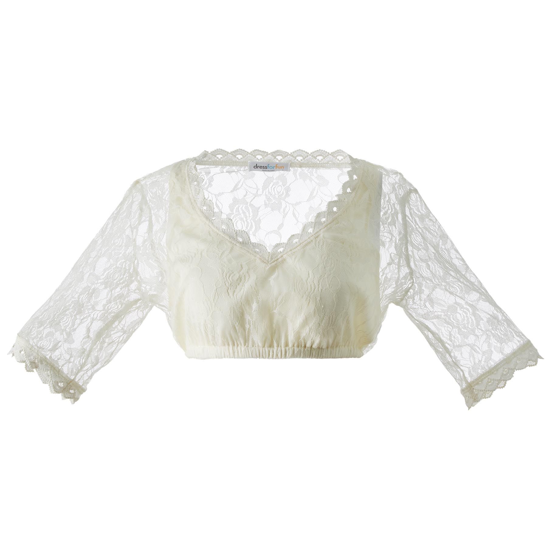 Dirndlbluse Spitze Trachten Oktoberfest Bluse Spitzenbluse ...