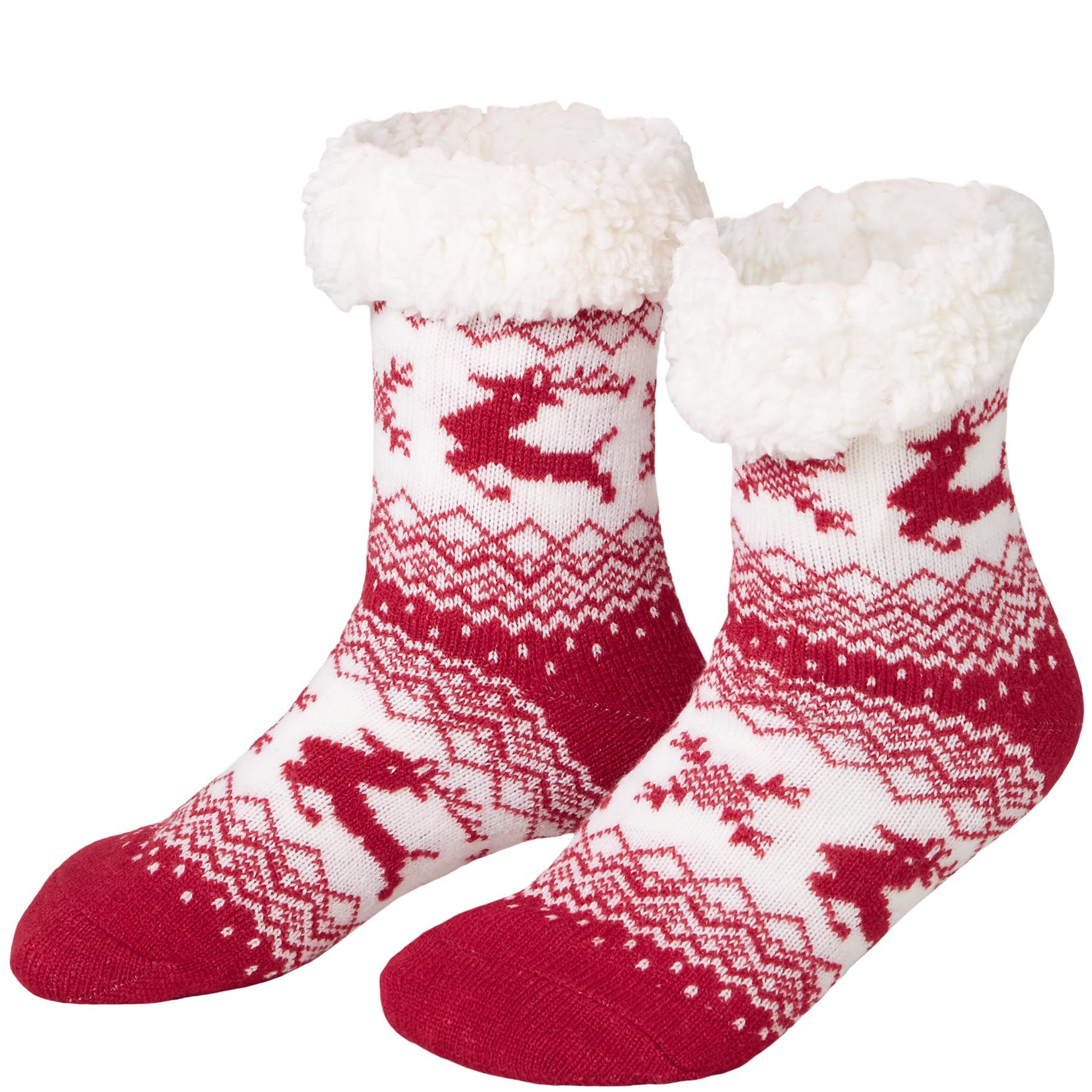 MEJOSER Kuschelsocken Damen 35-40 - Anti-Rutsch Stoppersocken Winter