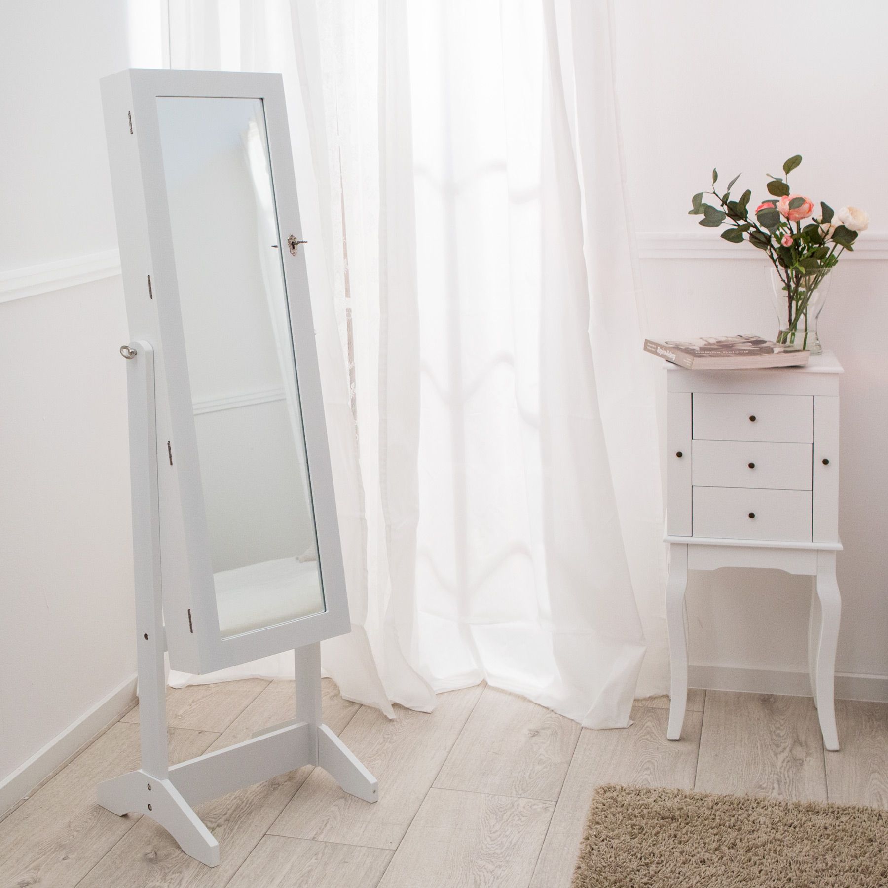 Spiegelschmuckschrank Spiegelschrank Standspiegel Schmuckschrank