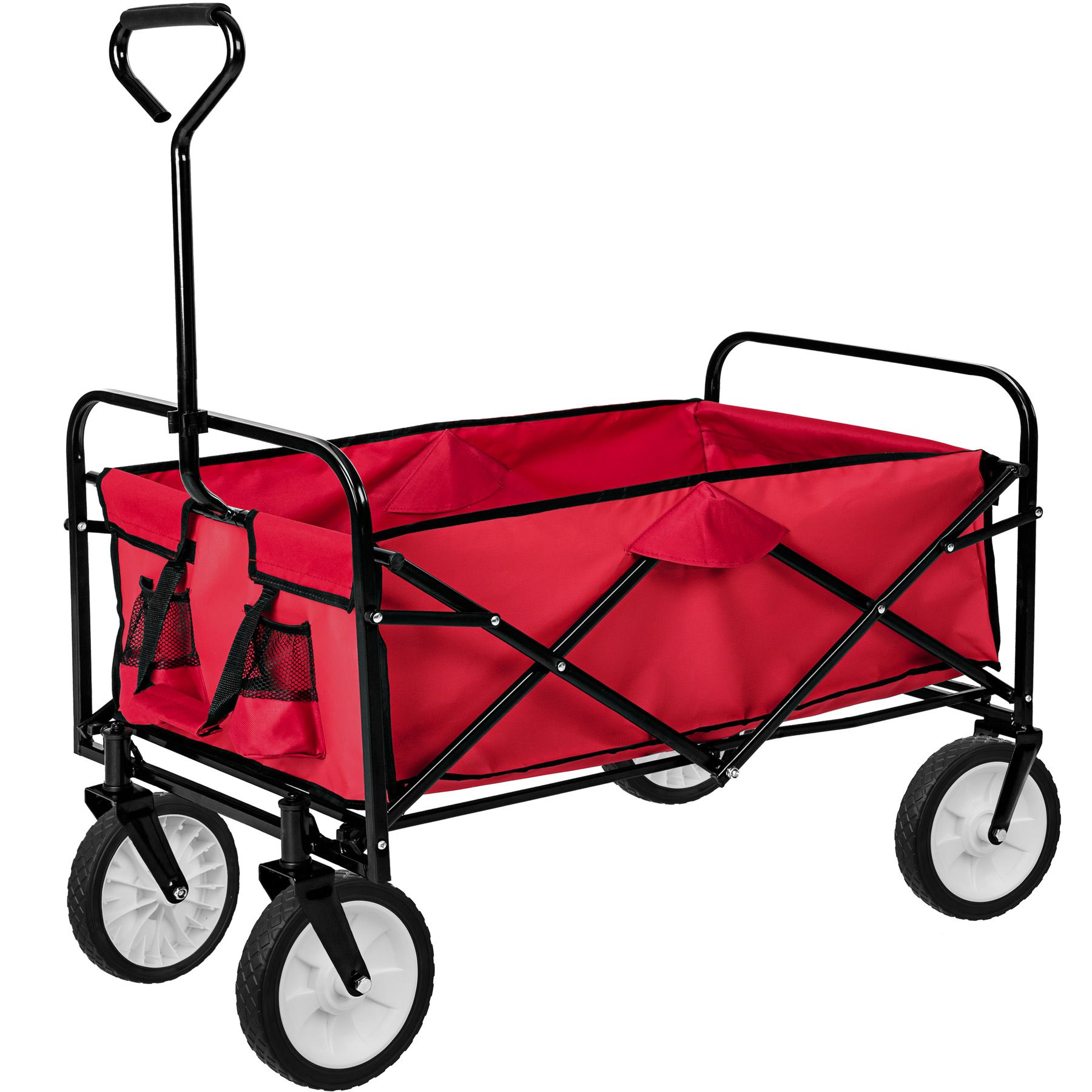 Carretto Carrello Pieghevole Rimorchio Carriola Giardino Trasporto a Mano SAMAX