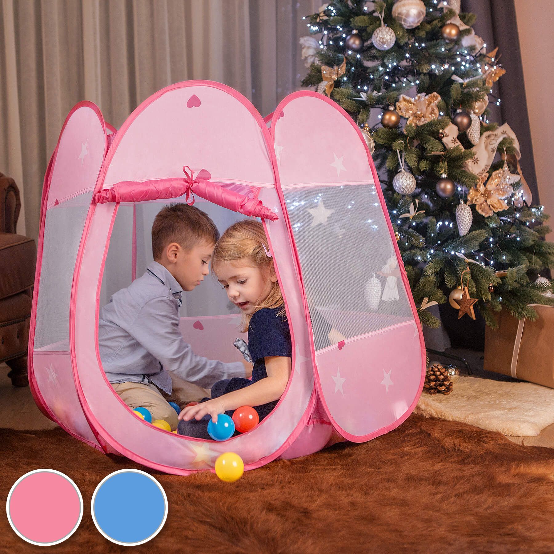 Tienda para niños Tienda de campaña juegos infantil jardín + 100 bolas