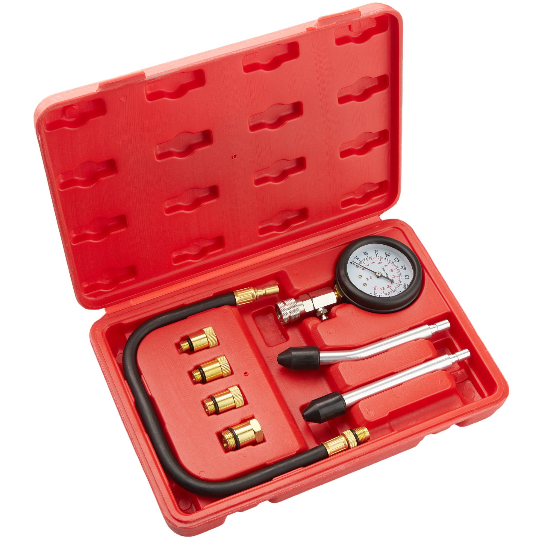 Manometro tester kit auto benzina gas motore cilindro compressione pressione tester strumento auto strumento diagnostico Automotive test kit 0/ / 300PSI