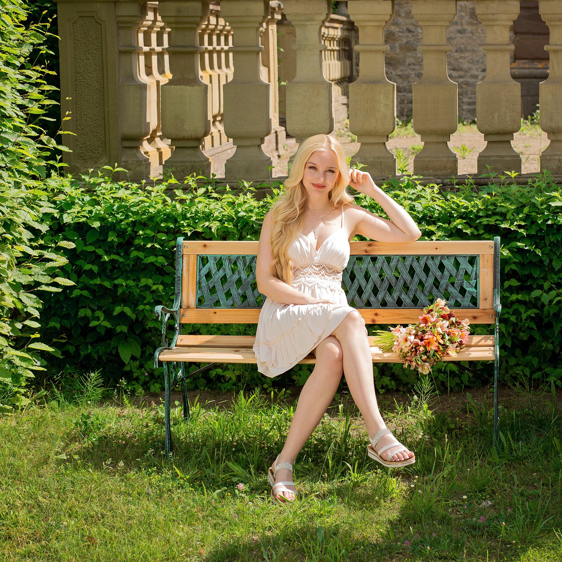 Banco de Jardín para Sentarse Muebles Madera Macizo Hierro Fundido 128