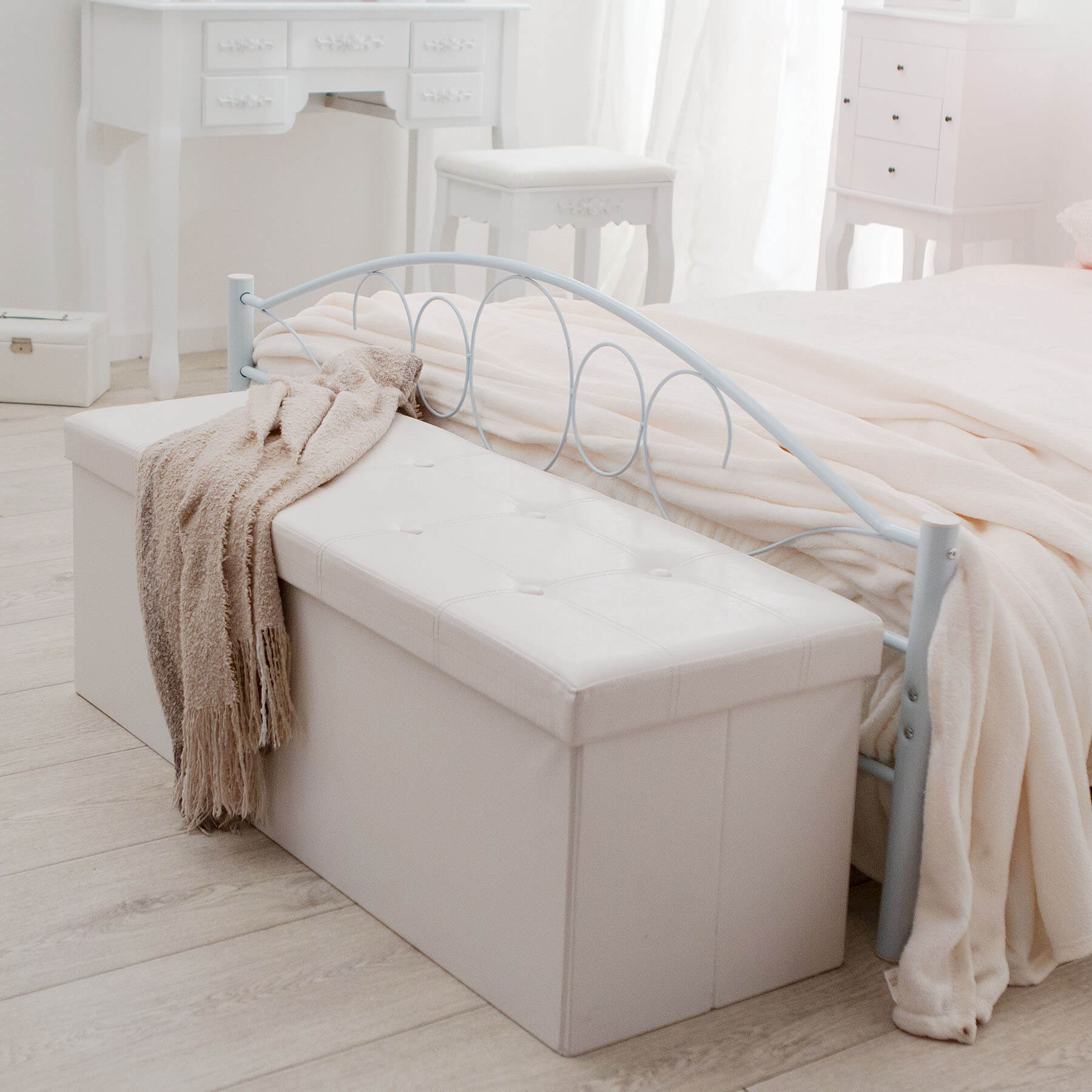 Asiento plegable cúbico caja de almacenaje taburete arcón banco