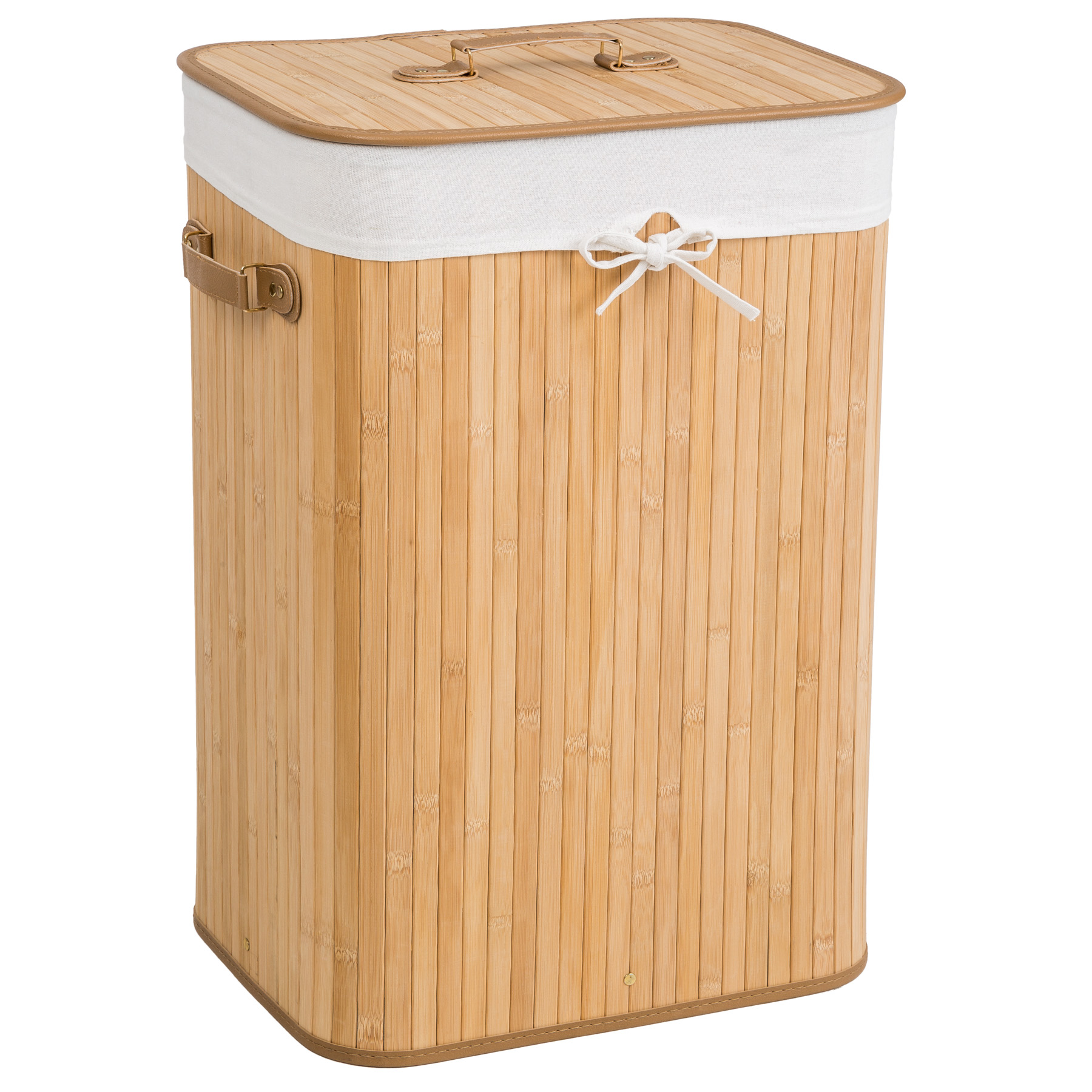 Bambus Wäschekorb Wäschesammler Wäschetruhe Wäschebox Wäschetonne Box