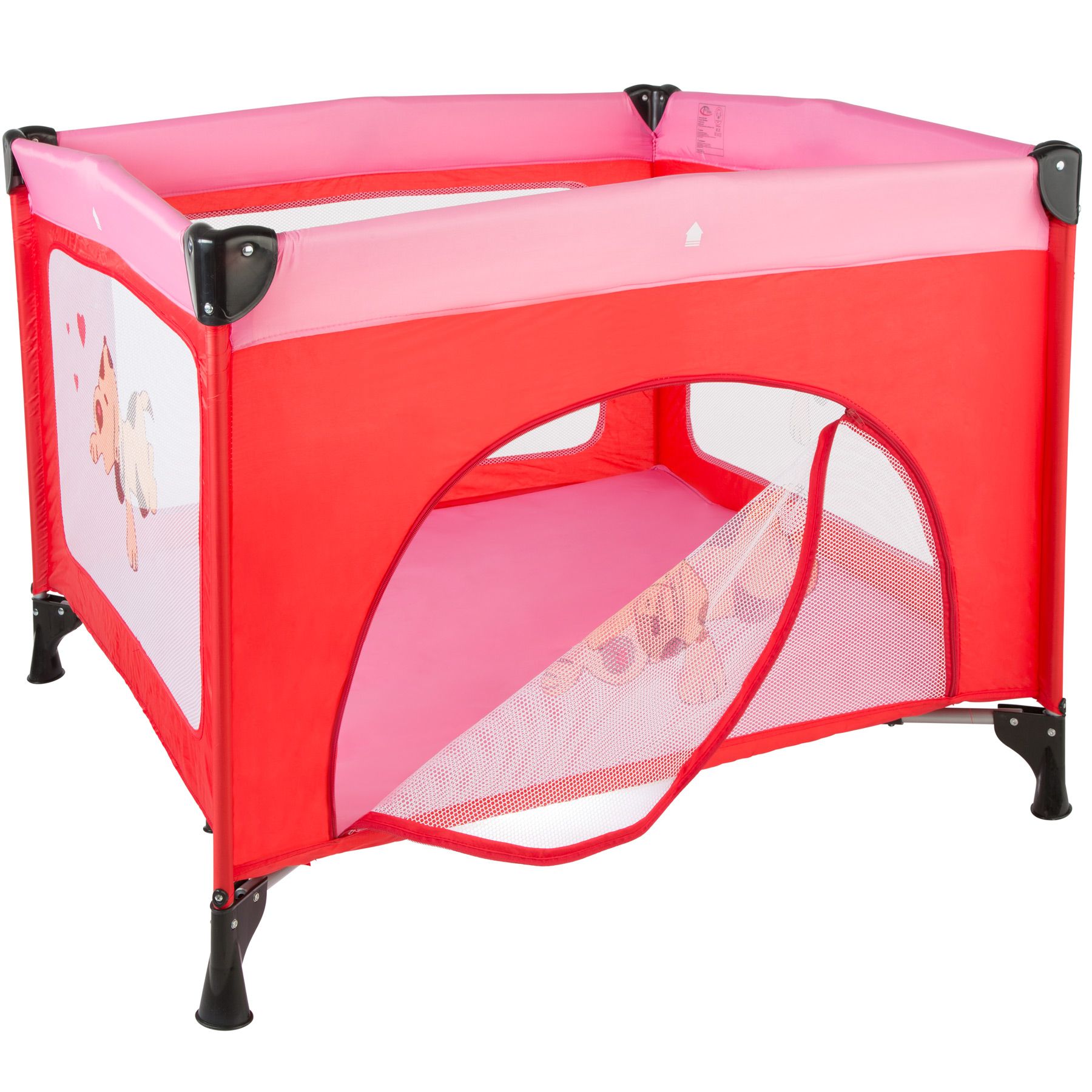 Parc Pour Bebe Lit Pliant Parapluie Avec Matelas Lit De Voyage Reglable Rose Ebay
