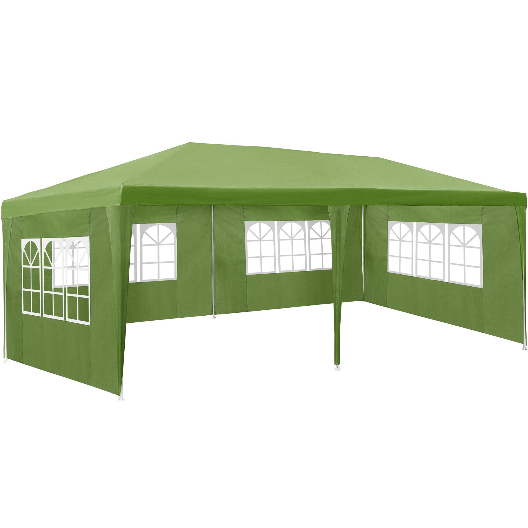 Pavillon Chapiteau Fête Jardin Extérieur Auvent Imperméable Pop Up côtés Vert