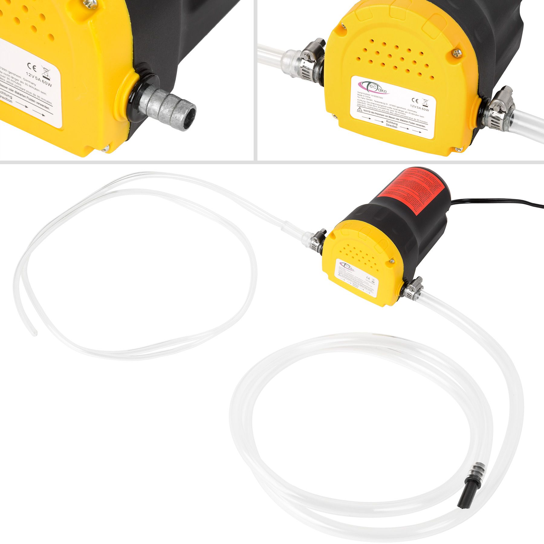 Ölpumpe Ölabsaugpumpe 12V Motoröl Ölwechsel Absaugpumpe Dieselpumpe 60 W Top