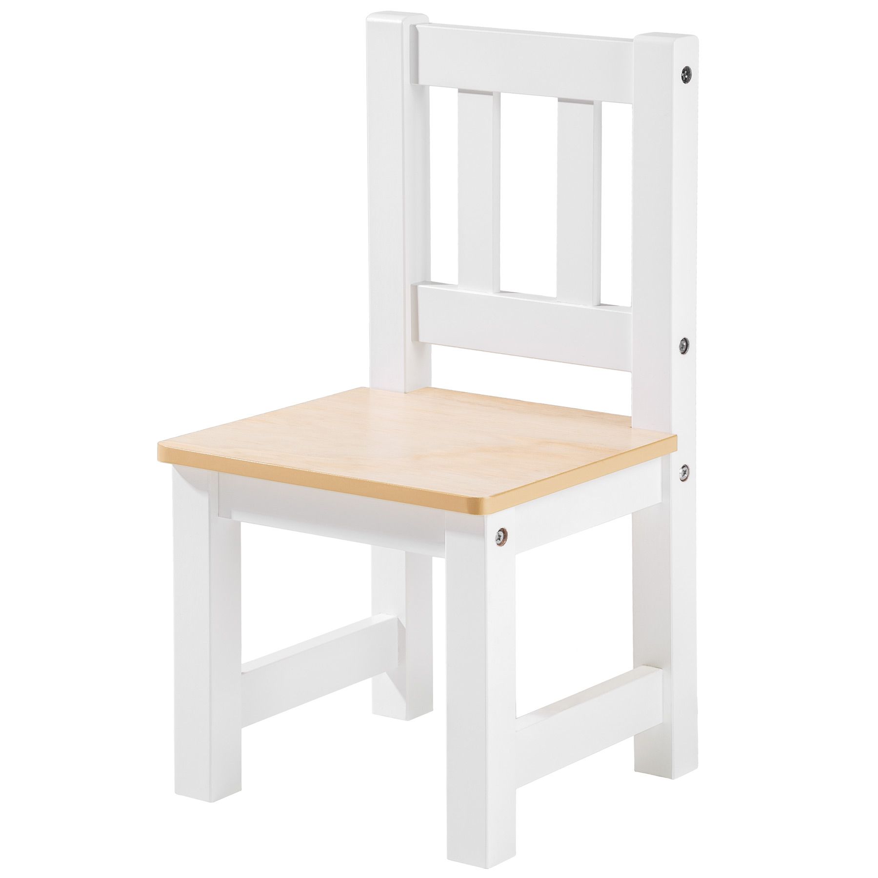 2 sedie in legno di pino Childrens L/ÄTT-Tavolino colore Bianco