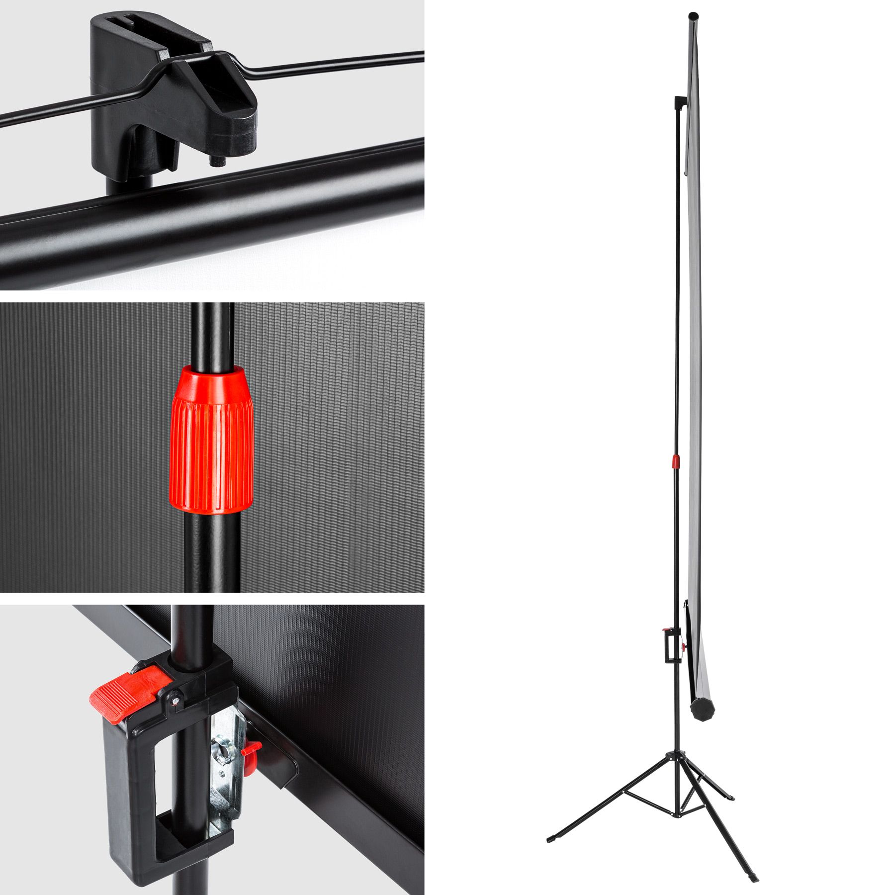 Mobile Stativleinwand 203 x 203 cm Beamer Heimkino HD Leinwand inkl. Stativ eBay