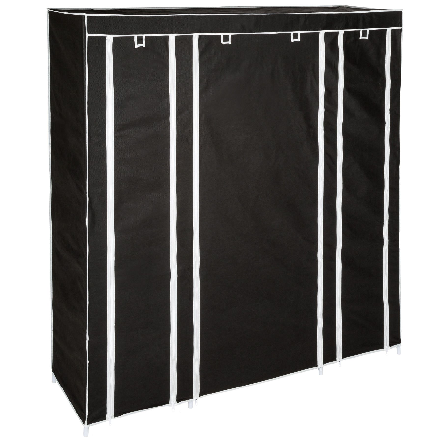 Armoire de rangement en tissu triple vêtements dressing penderie avec