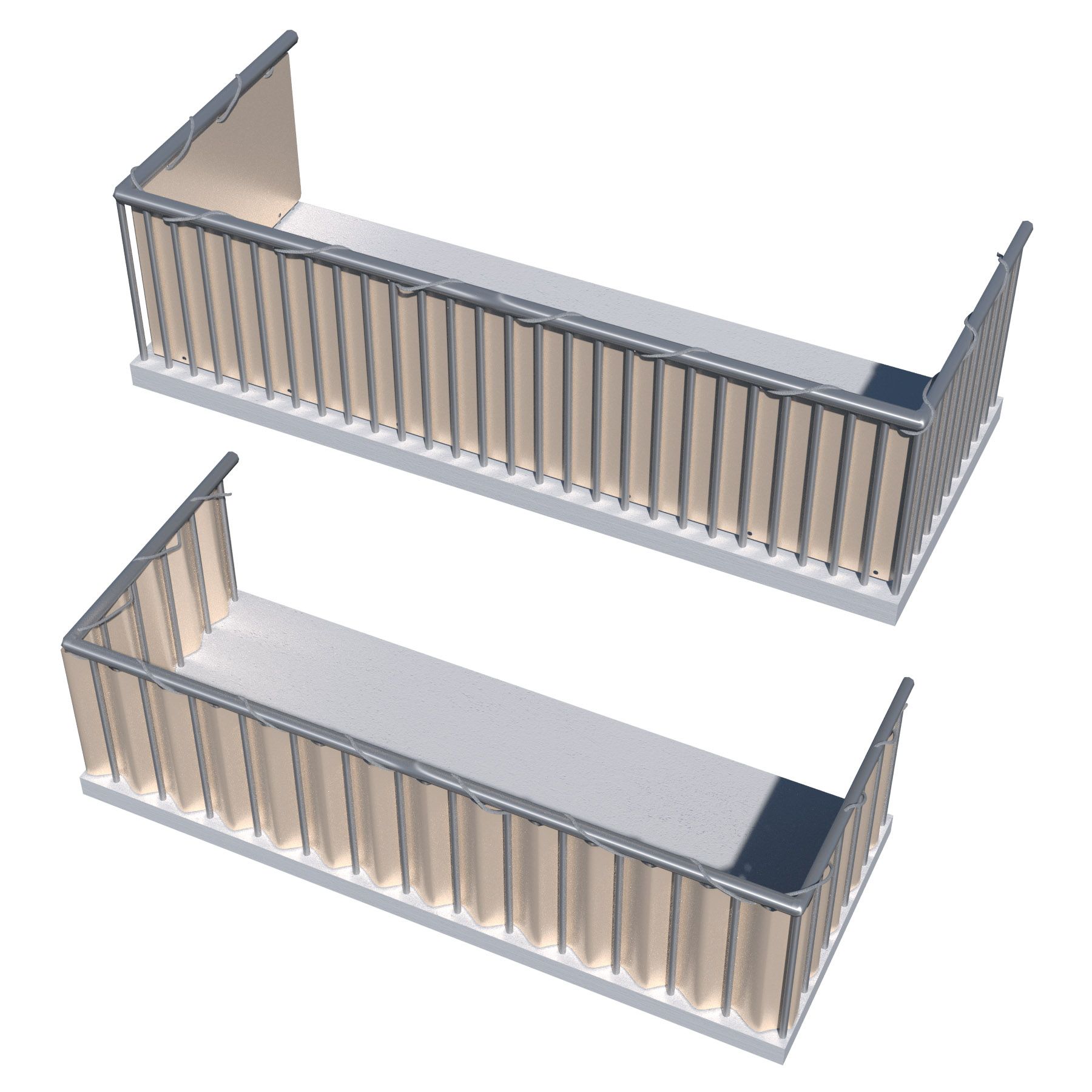 Privacidad Cubierta Del Panel Balcón protección visual pantalla 0,9x6m