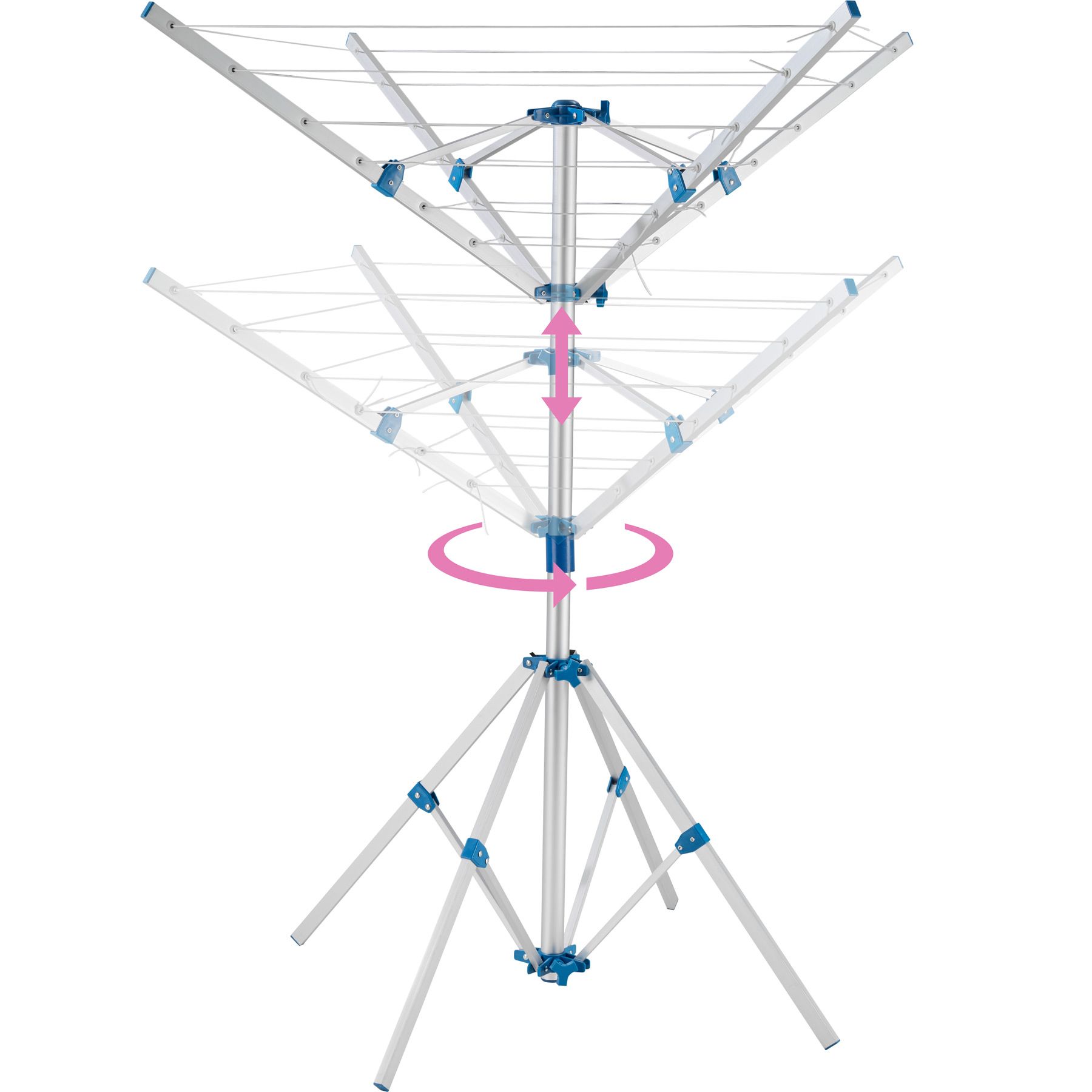 Rotary Clothes Dryer Laundry Rack Clothes Rotary Washing Line Portable