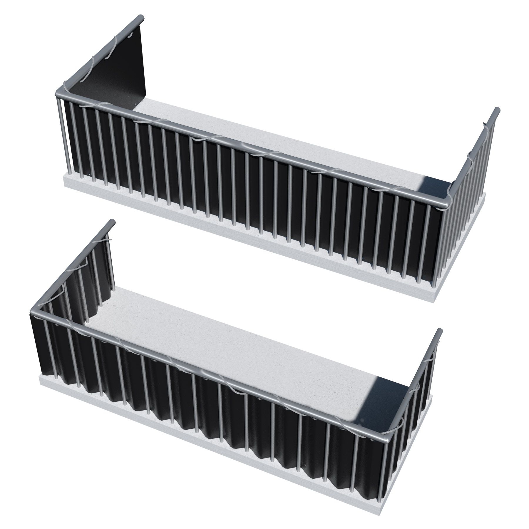 Protección Visual Balcón Privacidad Cubierta Panel Pantalla 500x90cm