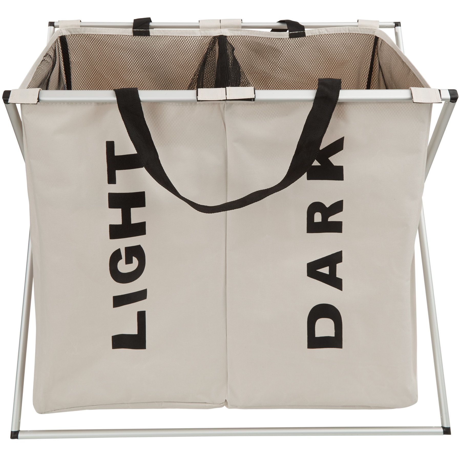 Cesto para Ropa Sucia Doble Canasto Bolsa Colada Plegable Resistente