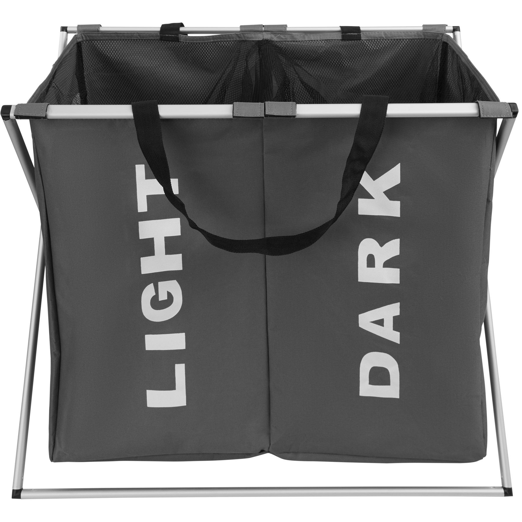 Cesto para Ropa Sucia Doble Canasto Bolsa Colada Plegable Resistente