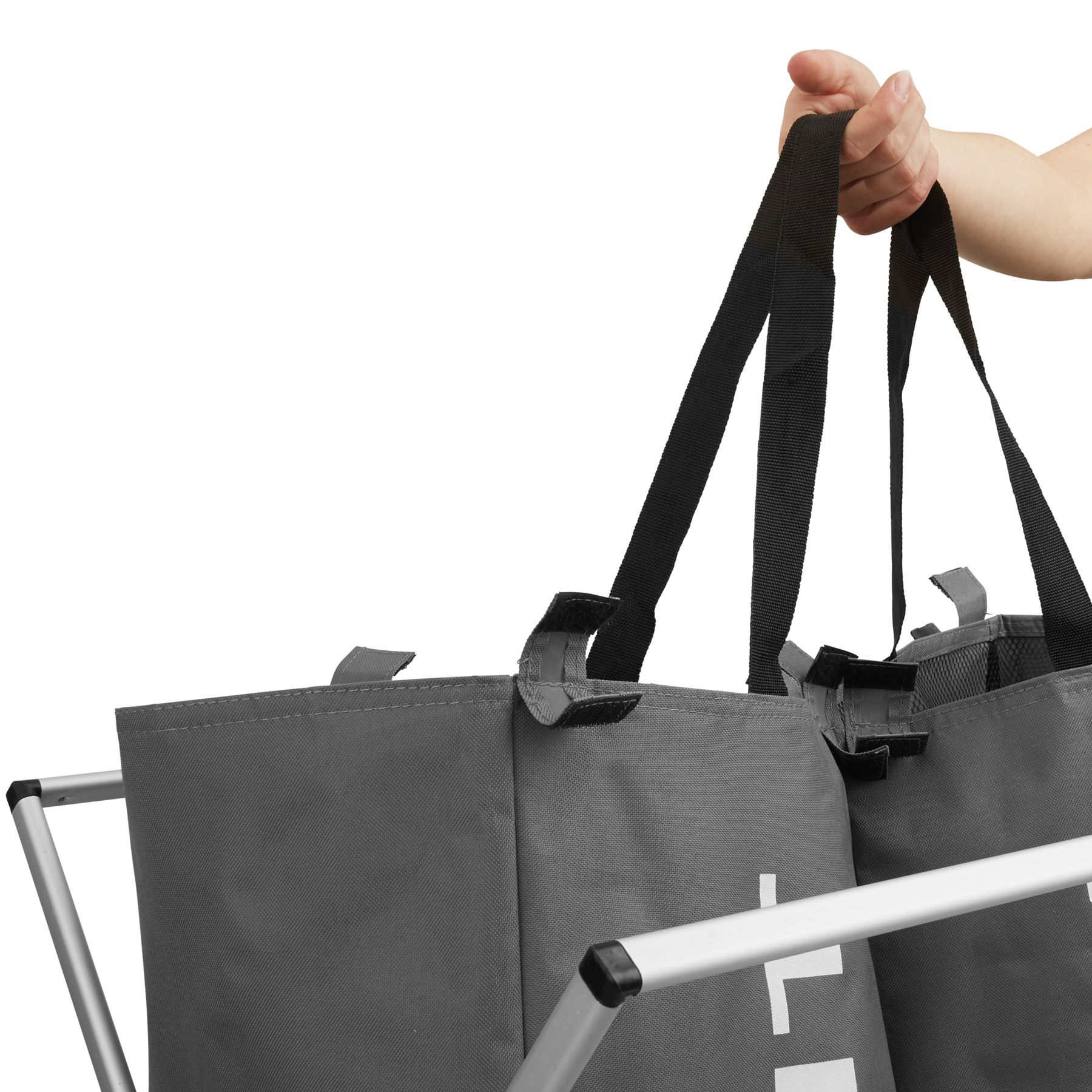 Cesto para Ropa Sucia Doble Canasto Bolsa Colada Plegable Resistente