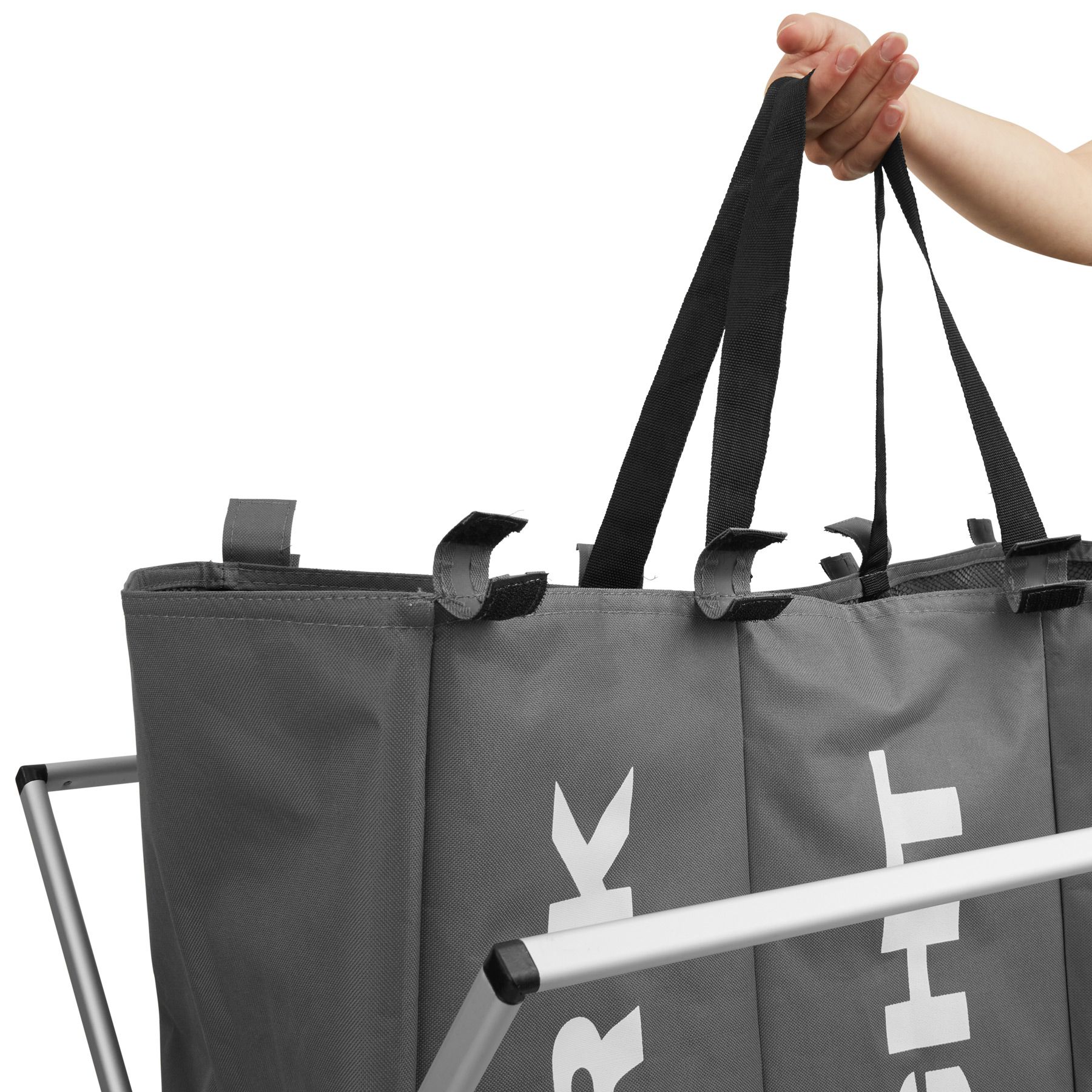 Wäschesammler 3 Fächer Wäschesortierer Wäschekorb Wäschesack Wäschebox