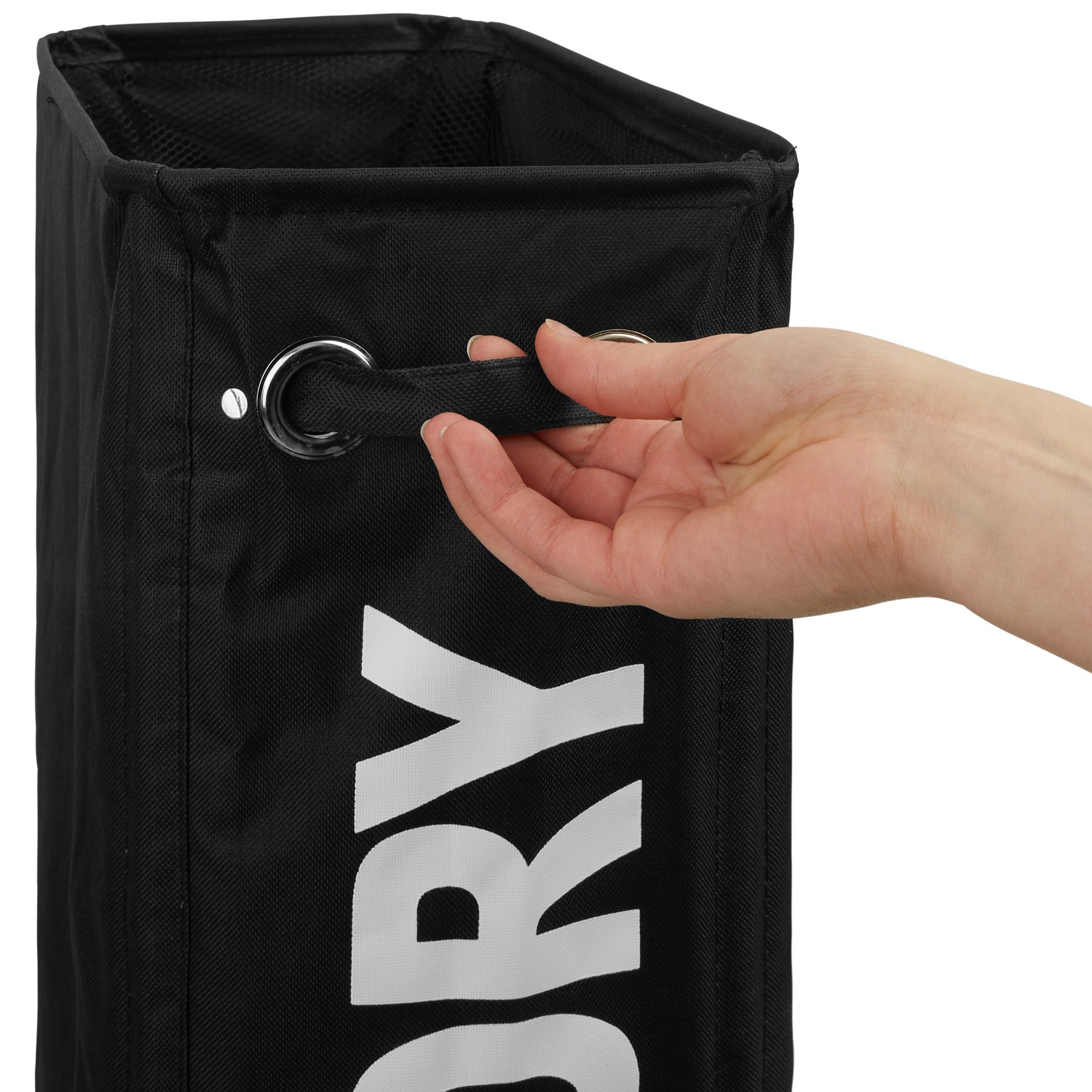 Cesto Ropa Sucia Estrecho Canasto Colada Textil Estructura Robusta