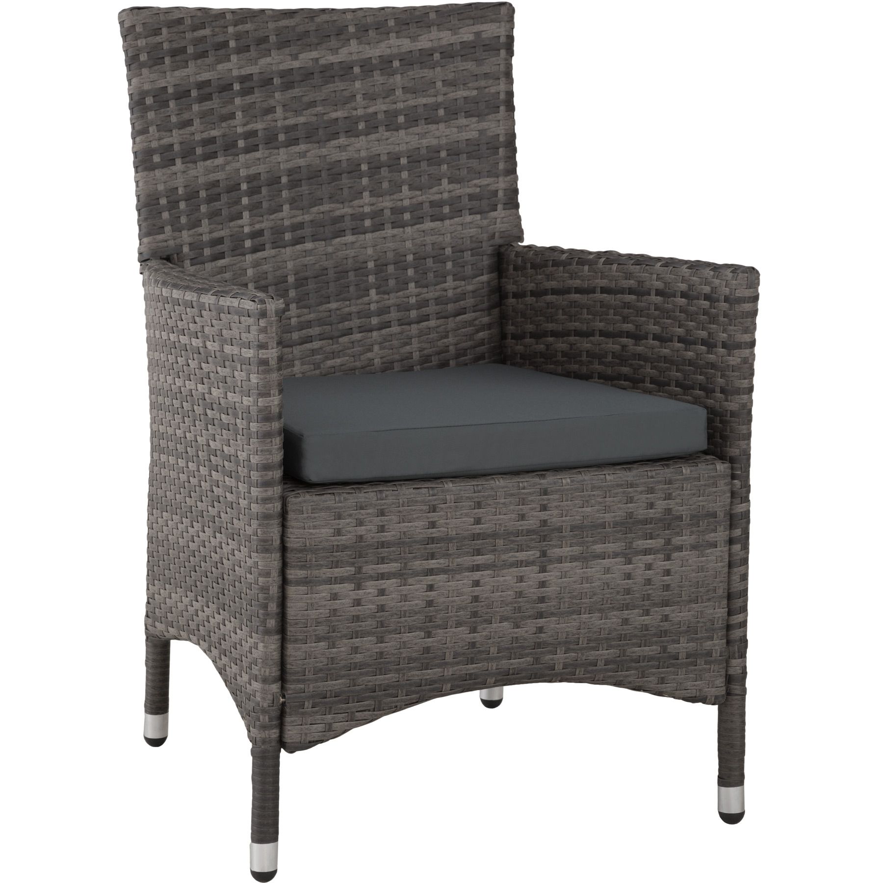 Set de Muebles de Jardín Poli Ratán y Aluminio Silla Mesa 8+1 Patio