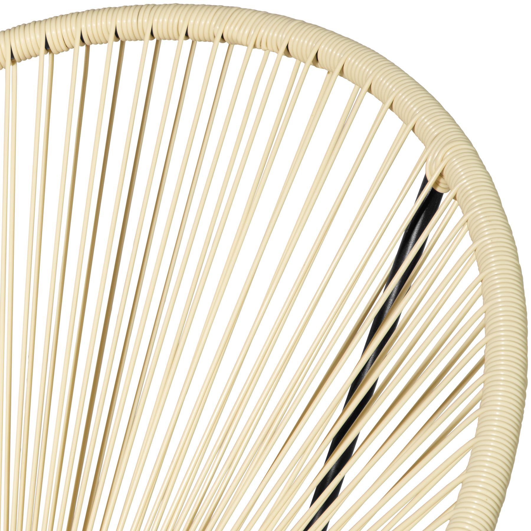 2x Sillas Redondas Muebles Exterior Interior Relax Jardín Patio Terraza