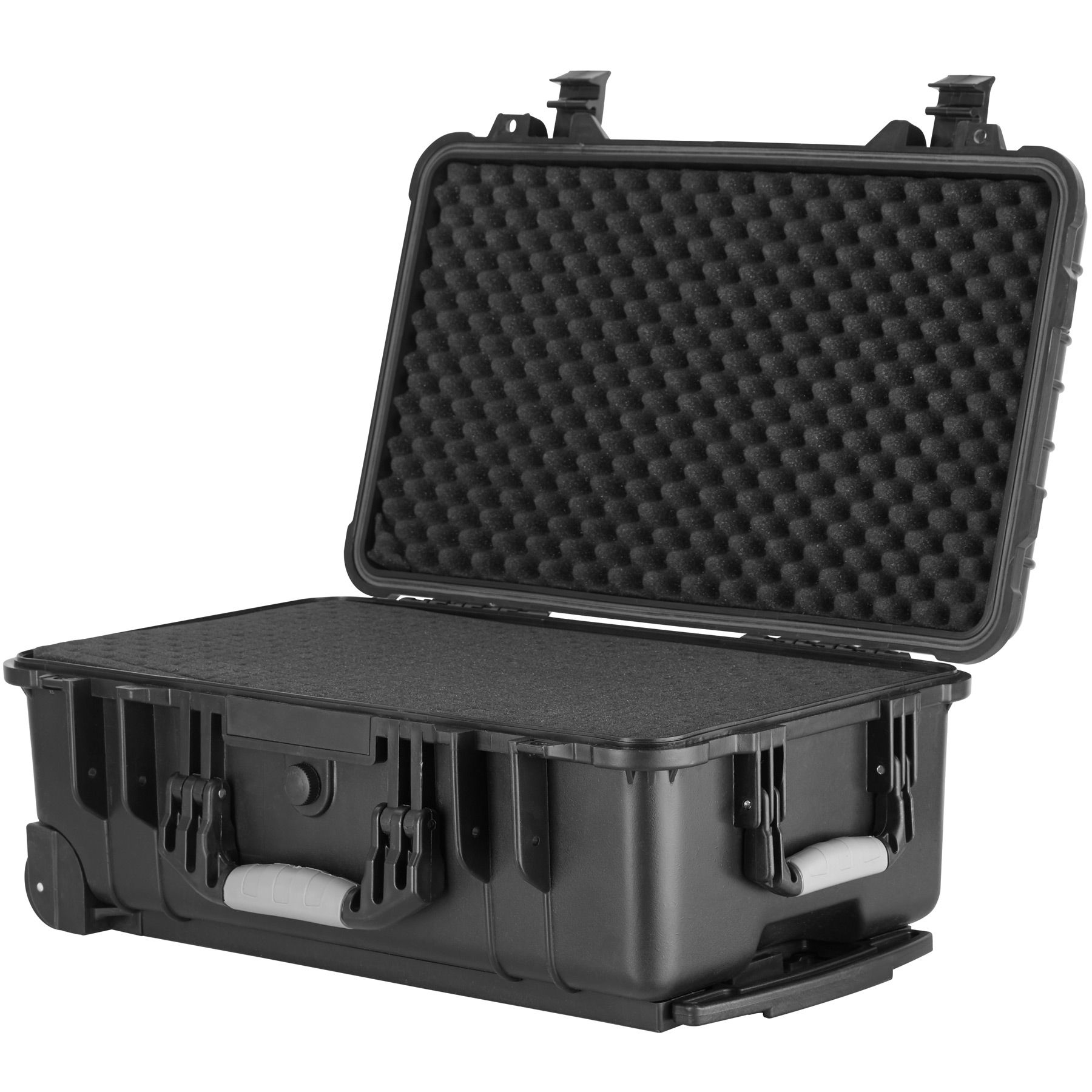 Wheeled Transport Camera Case Telescopic Handles Hard Shell Universal