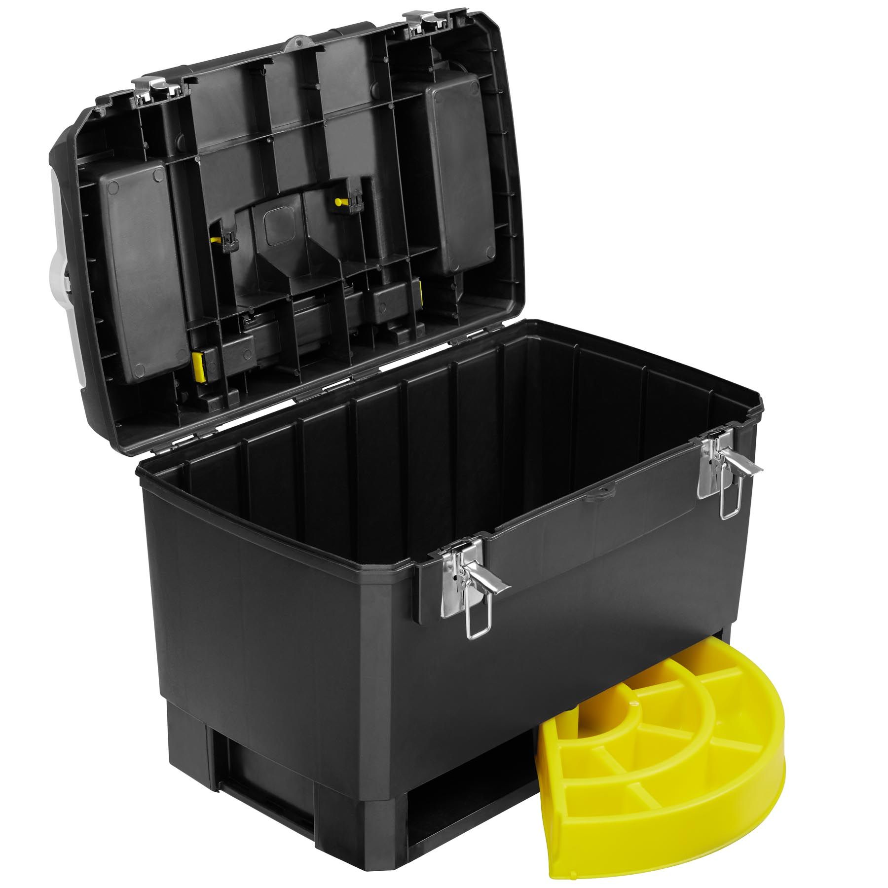 Tool Trolley Wheeled Toolbox DIY Box Large Wheels Compartments