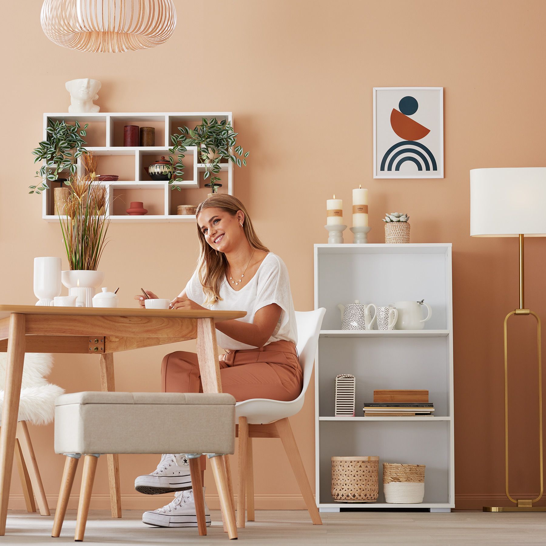 Bücherregal Holz Bücherschrank Standregal Büroregal Regal 3 Fächer