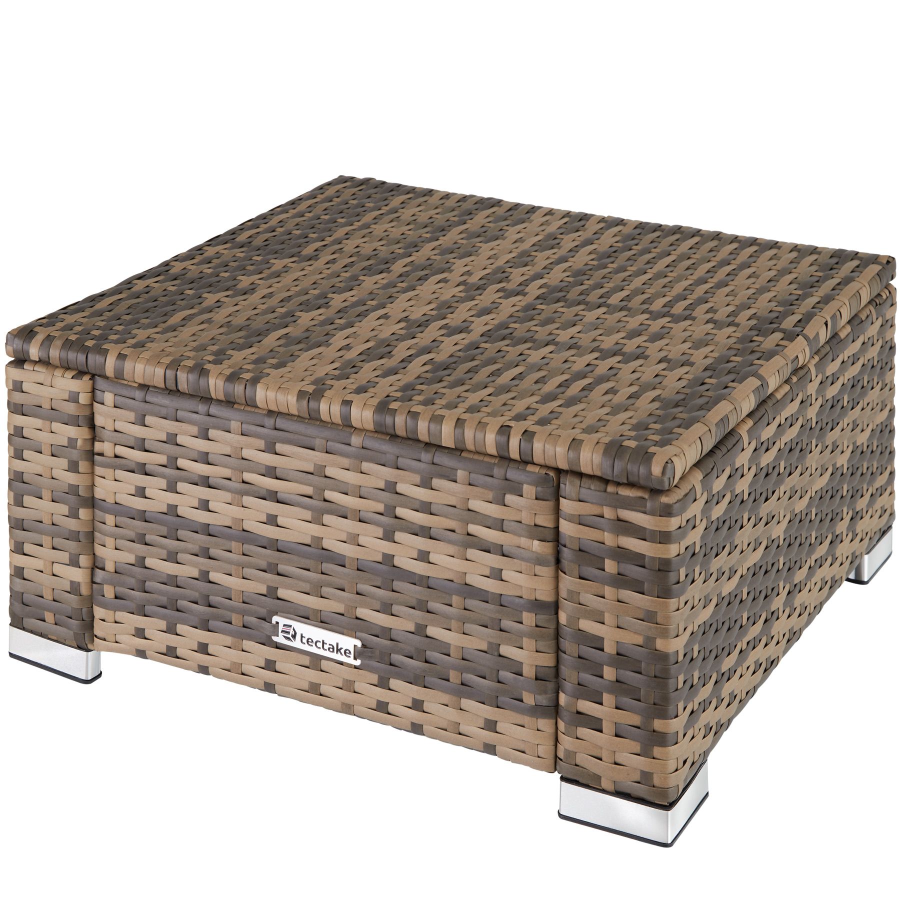 Polyrattan Sitzhocker Gartenhocker Sitz Hocker mit Kissen Garten Balkon ...
