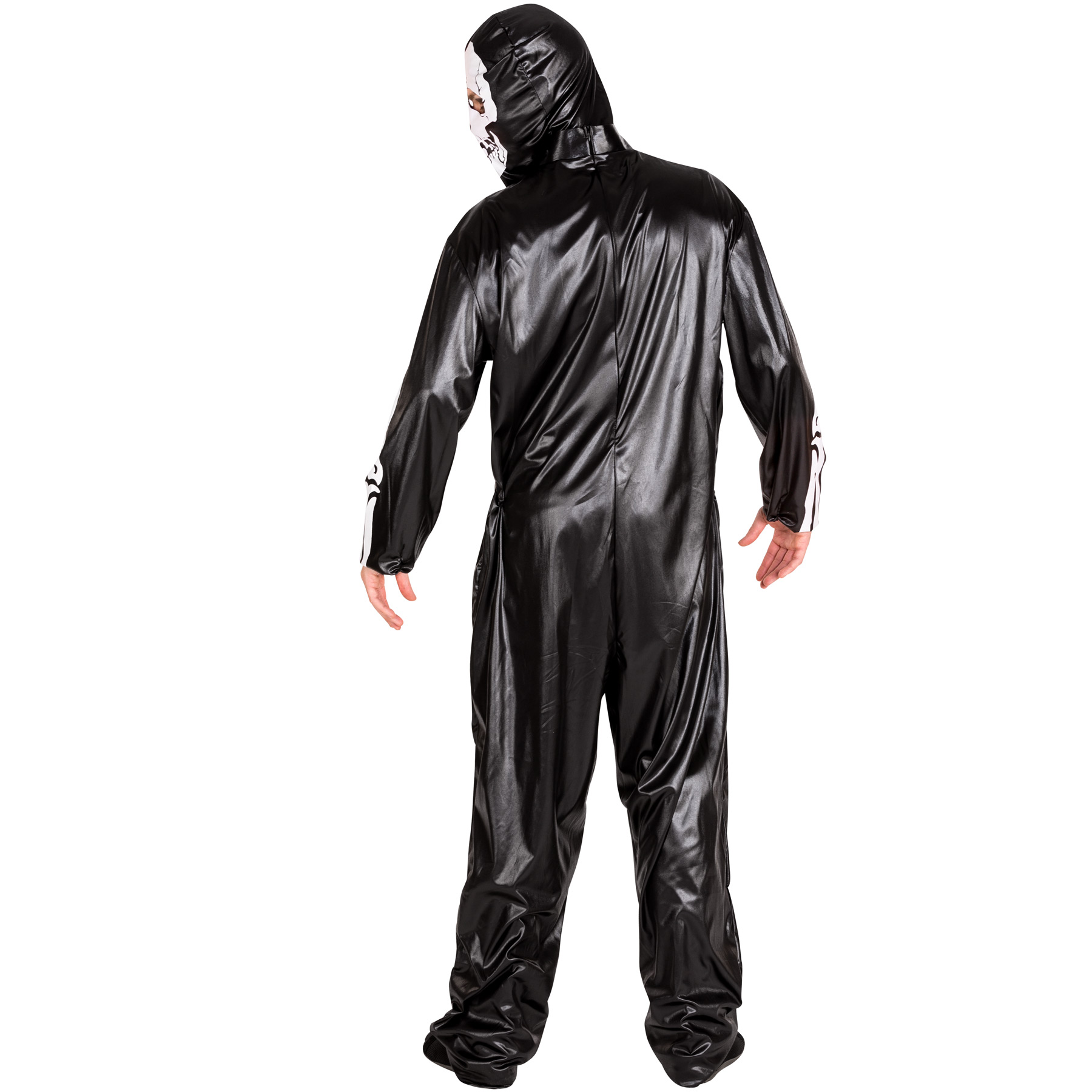 Men’s Costume Skeleton Halloween Fancy Dress Outfit Adult Death Bones Mask - Picture 3 of 7