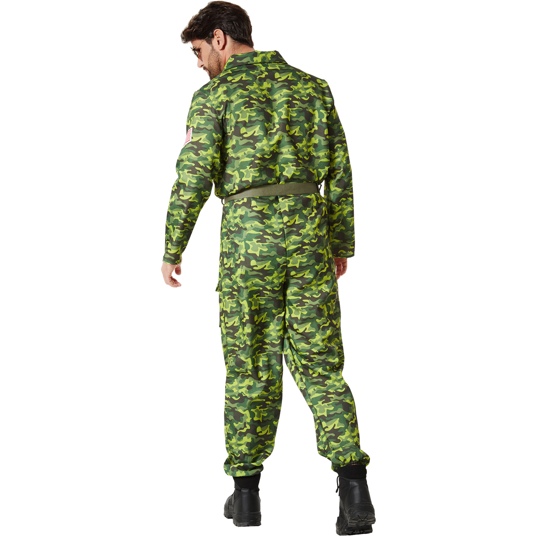 Pilotenkostüm Herren Airforce Fliegeranzug Uniform Tarnmuster Design Verkleidung