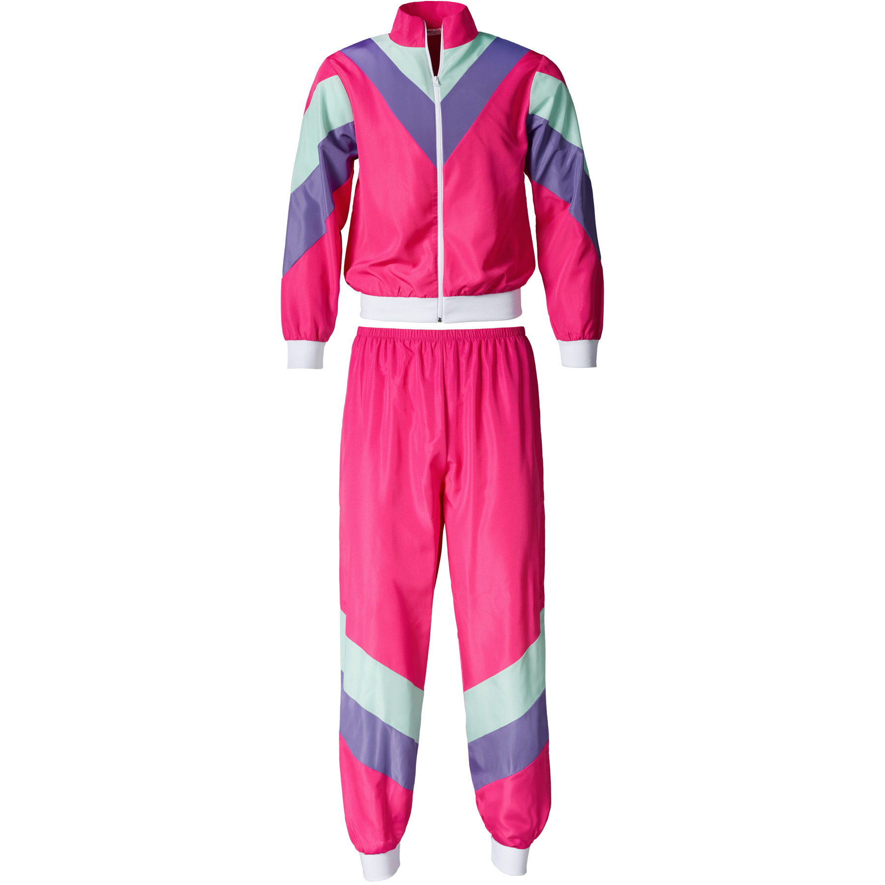 Fancy Dress Costume Women's Retro 80's 90's Tracksuit Outfit Halloween Dress Up - Picture 20 of 20