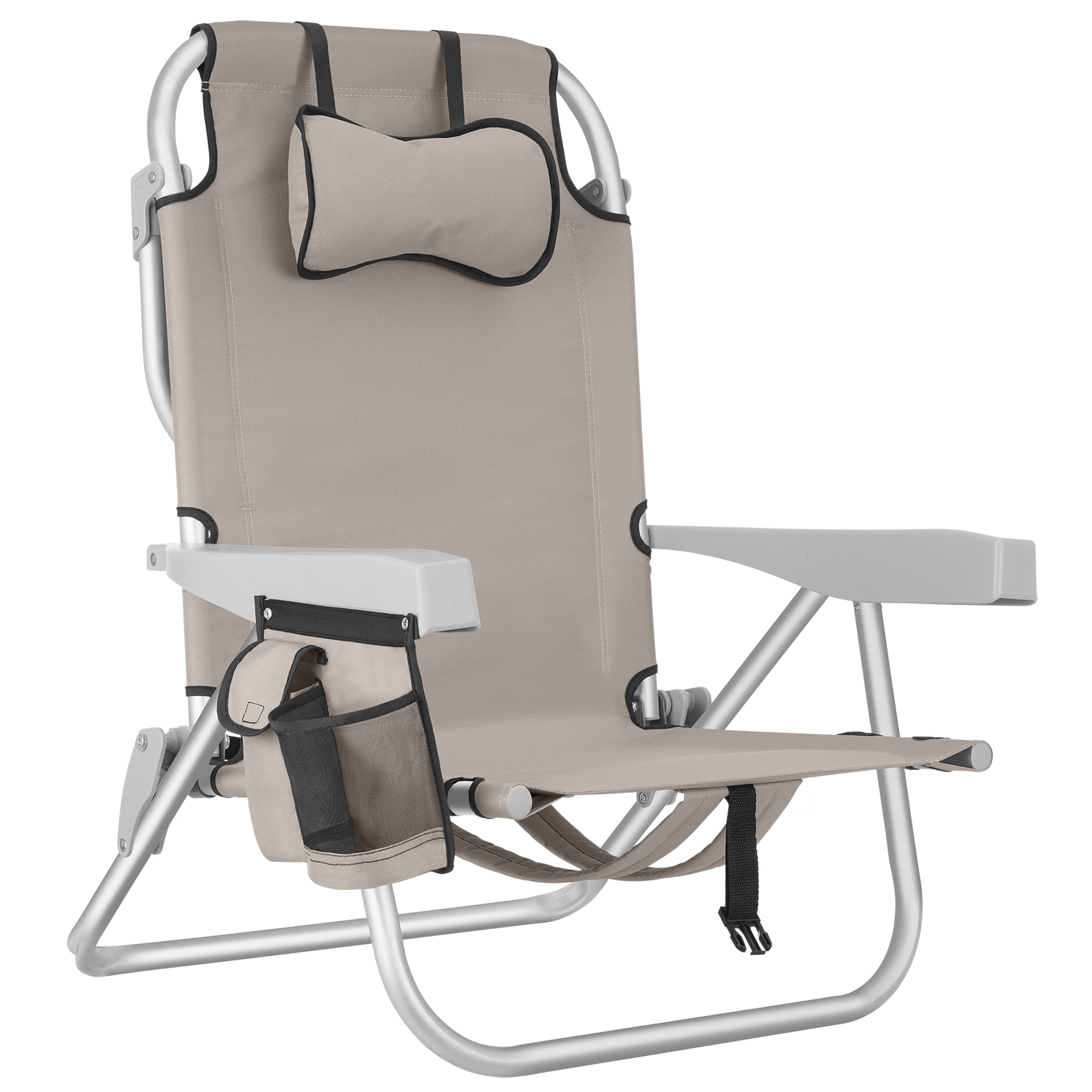 Strandstuhl Coral, klappbar mit Rucksackfunktion - beige, pro Stück