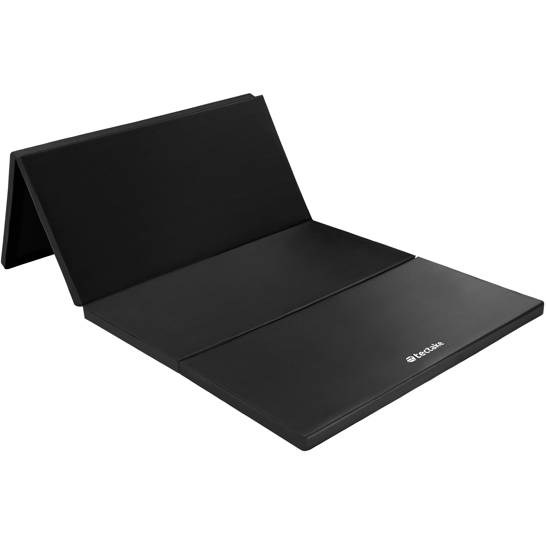 Träningsmatta vikbar 240x120x5cm - svart | tectake