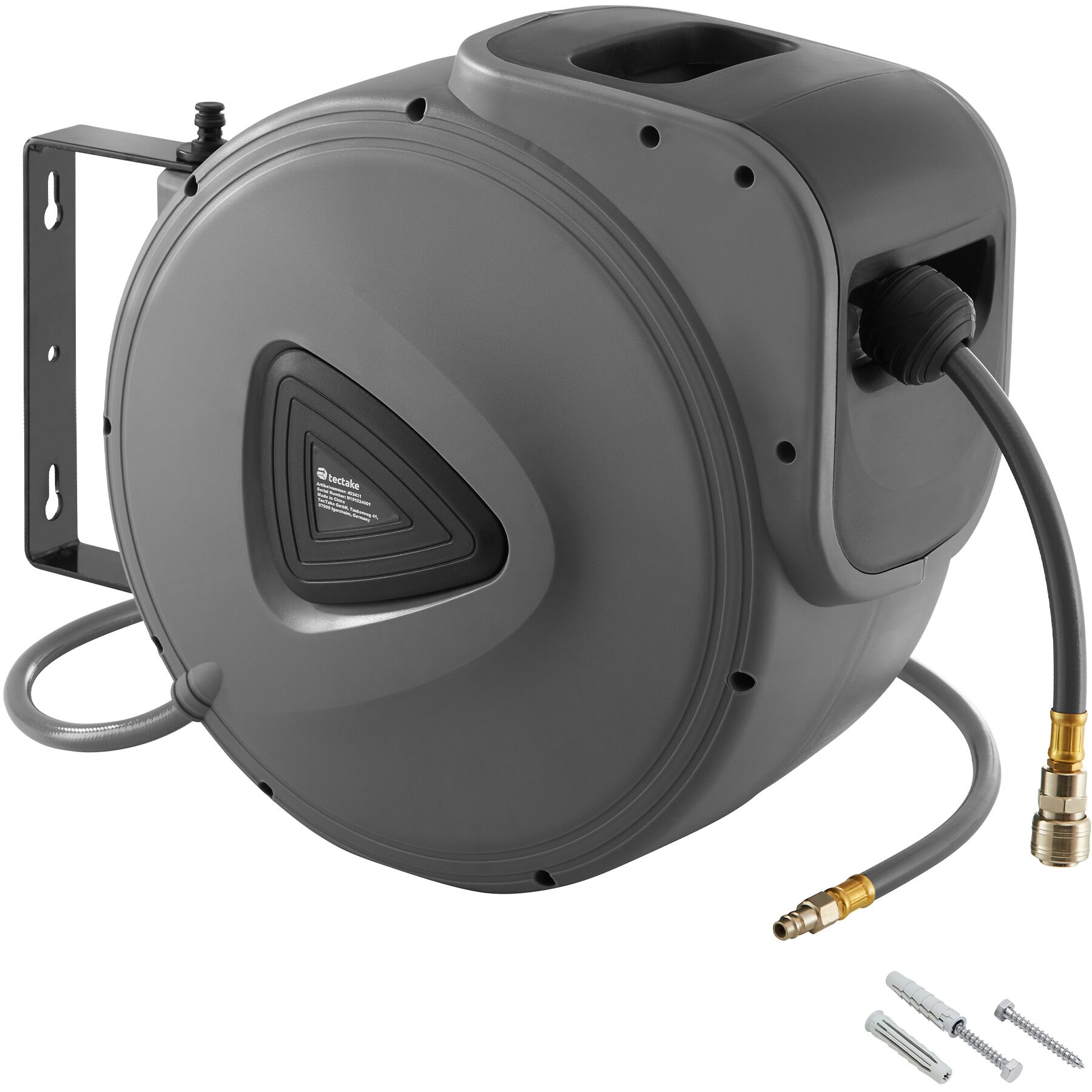 Tryckluftsslang automatisk - 30 m av tectake