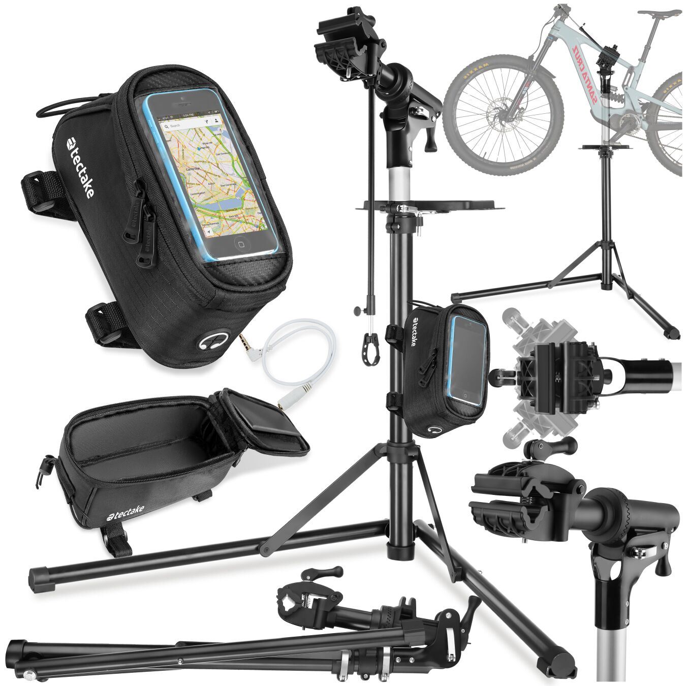 Set fietsmontagestandaard Jan en frametas - Type 2