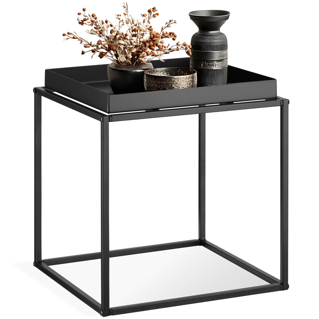 Table d'appoint CAMBRIDGE 40x40x44cm - noir