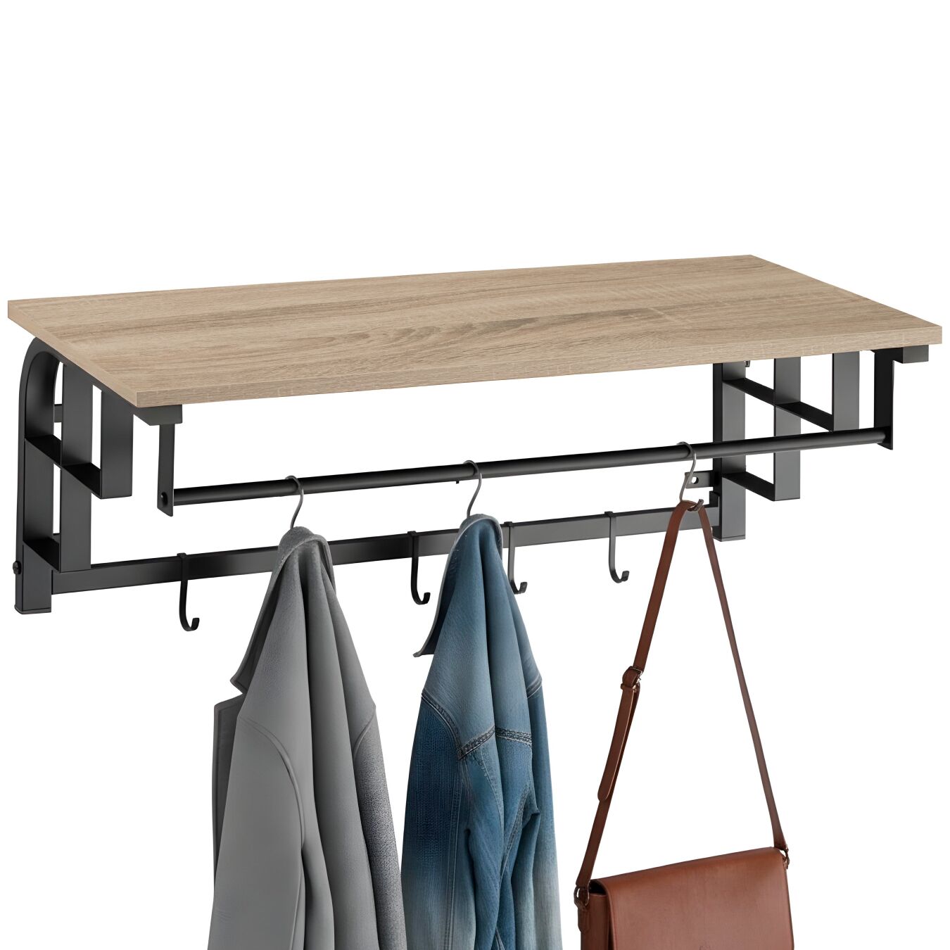 Armadio pensile Westwood - Industriale legno chiaro, rovere Sonoma | tectake