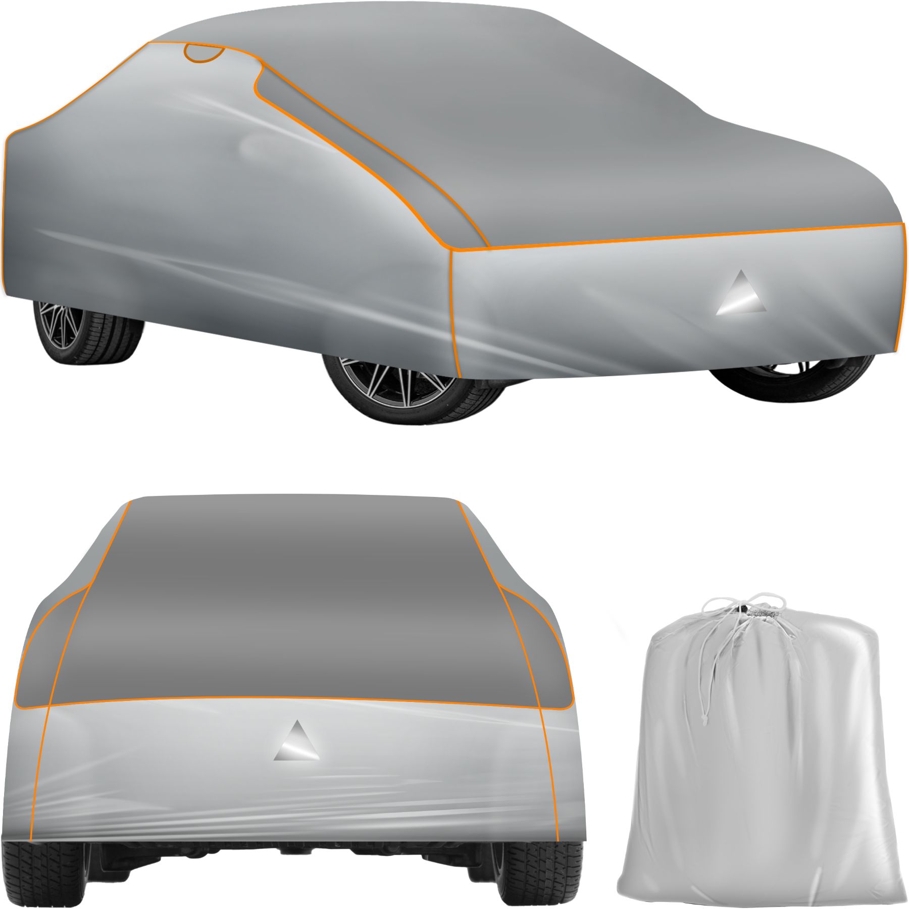 Car Cover - waterproof and breathable, with a 4 mm foam layer - L (483 x 178 x 120 cm)