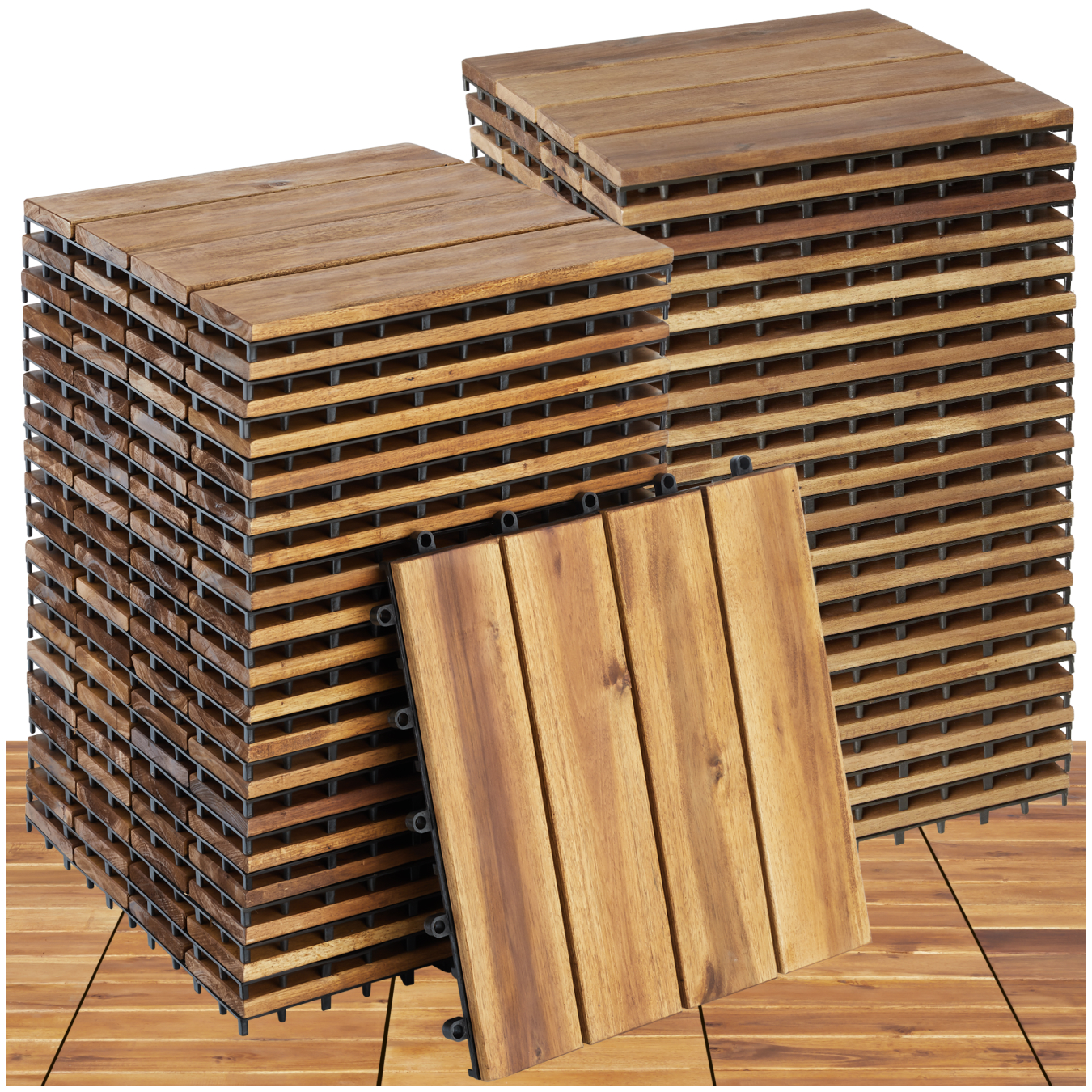 Terrassenfliesen Tabula 4er Lamellen - 40 von tectake