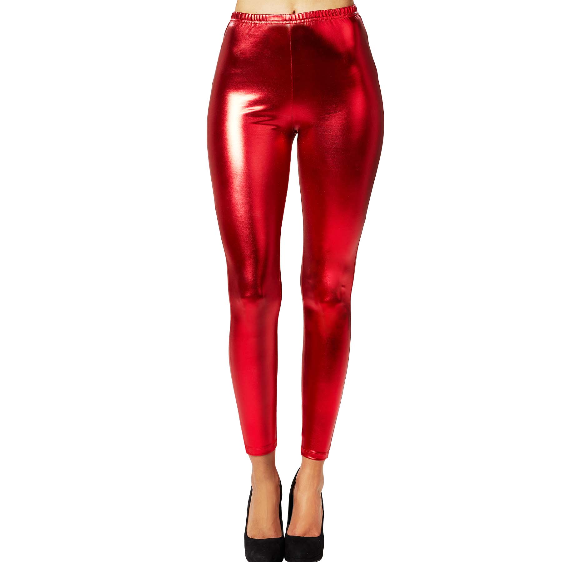 Woman Metallic Leggins Women Long Trouser Sexy Shiny Party Festival Lady Outfit - Picture 13 of 20