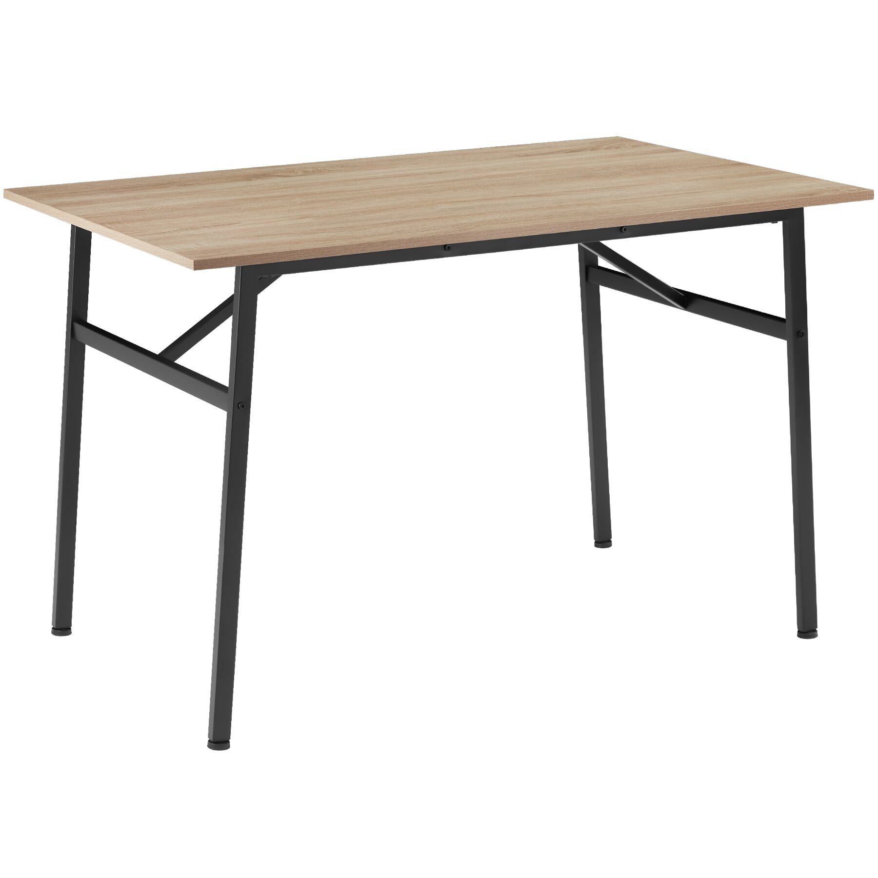 Mesa de jantar Swansea 120x75x76cm - Madeira industrial clara, carvalho Sonoma | tectake