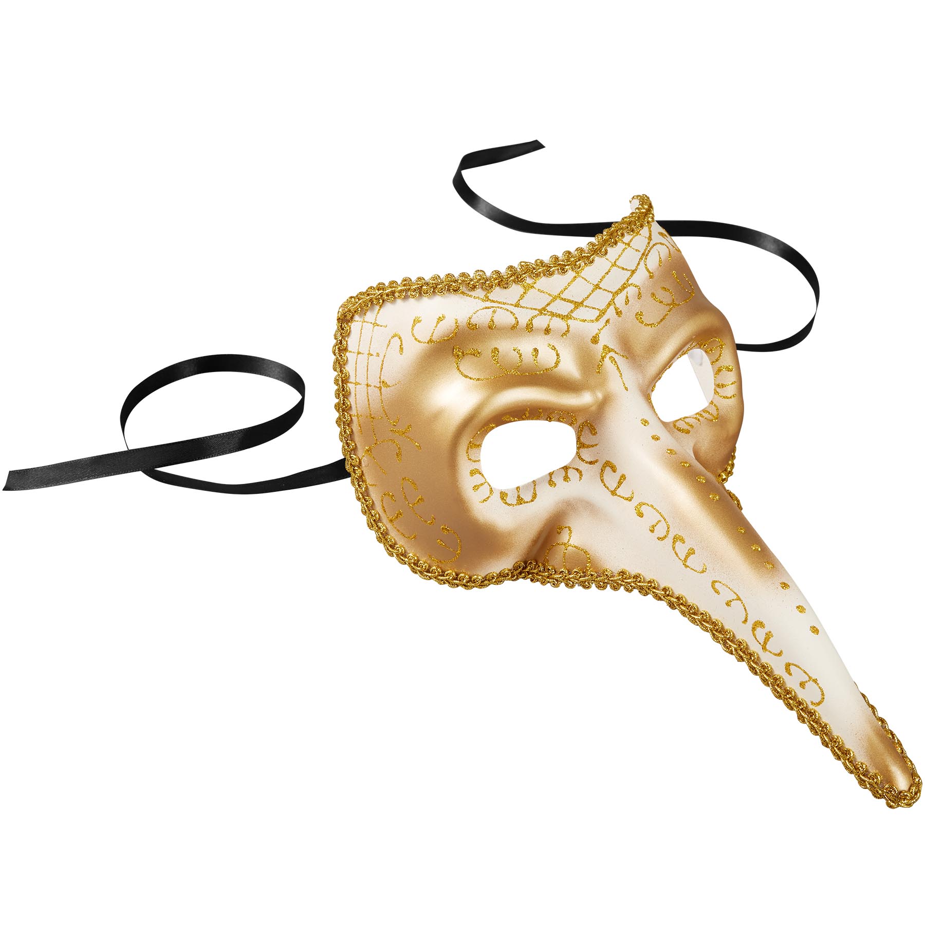 Dressforfun Venezianische Maske - Elegante Karnevalsmaske In Weiß