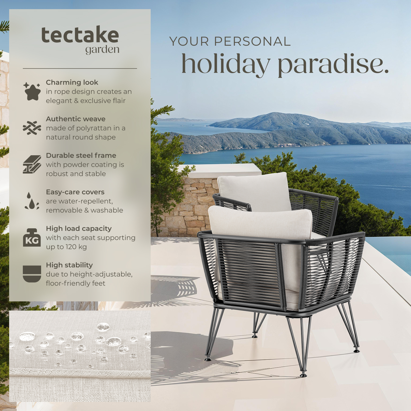 Garden Dining Furniture Outdoor Chairs Sets Sofas Cushions Luxury Loungers Home - Picture 14 of 24